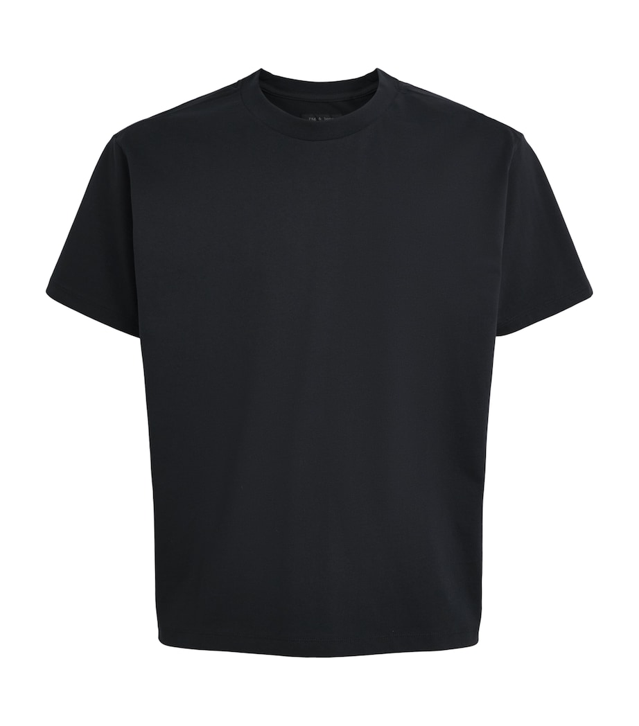 Rag & Bone Mens Cotton Jacob T-Shirt Jet Black Image 1