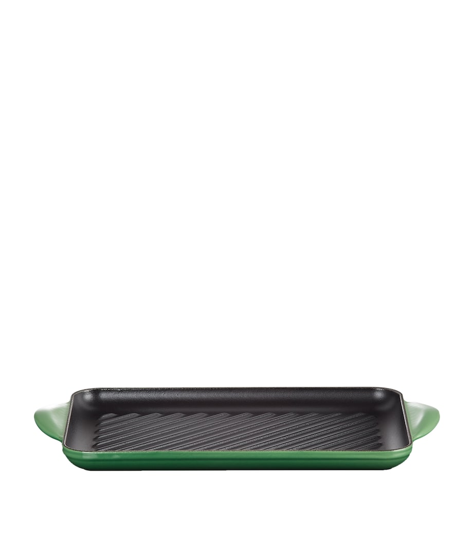 Cast Iron Rectangular Grill (32cm) BAMBOO GREEN Image 2