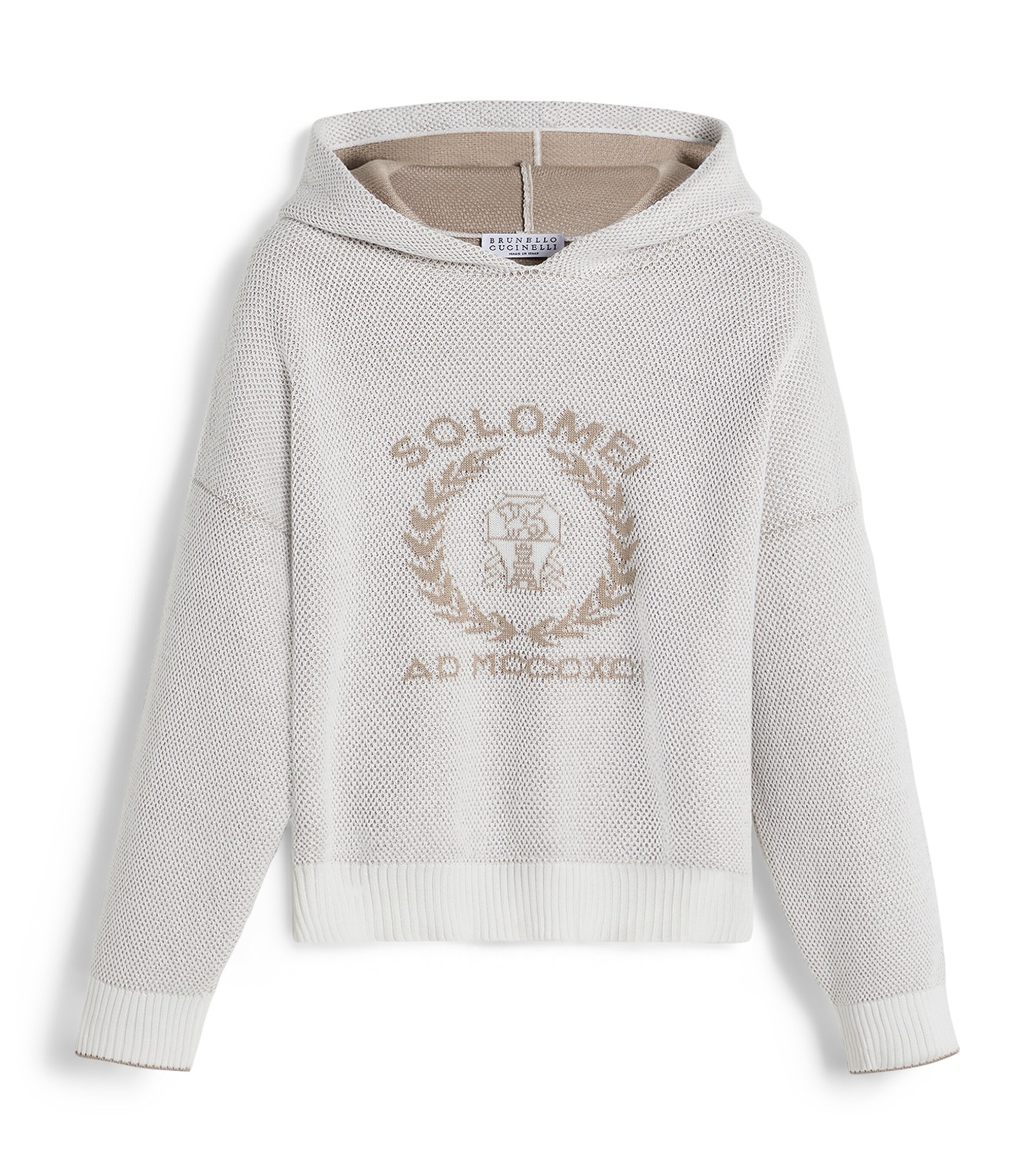 Brunello Cucinelli Kids Cotton Logo Hoodie (8-10 Years) Image 1