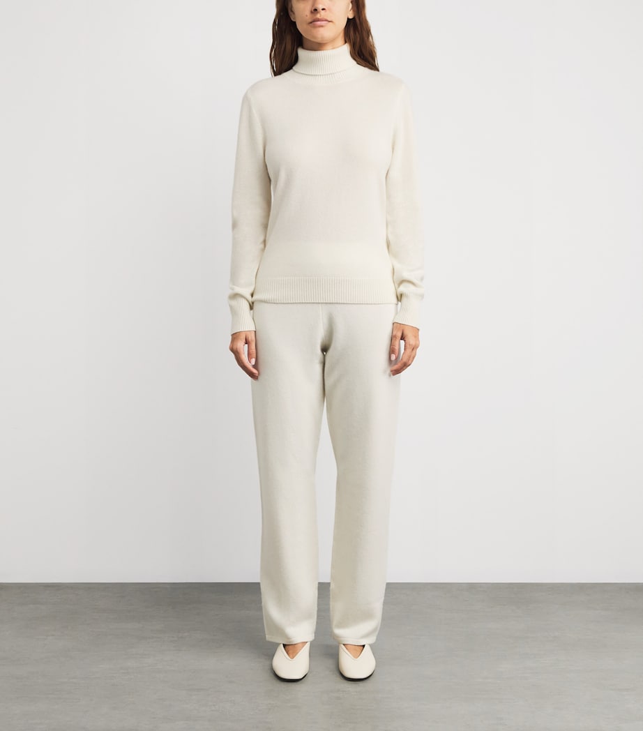 Cashmere Straight Trousers 2040 OFF WHITE Image 2