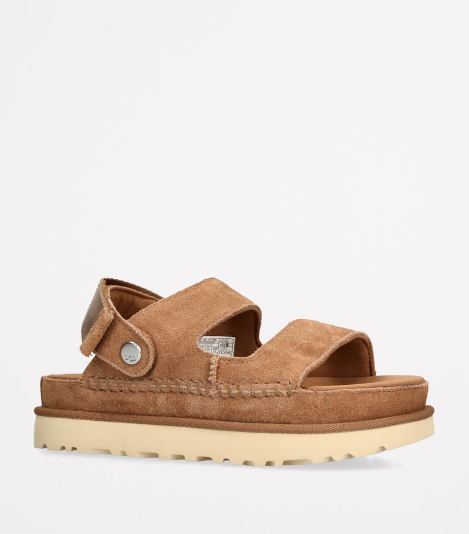 Suede Goldenstar Glide Sandals TAN Image 3