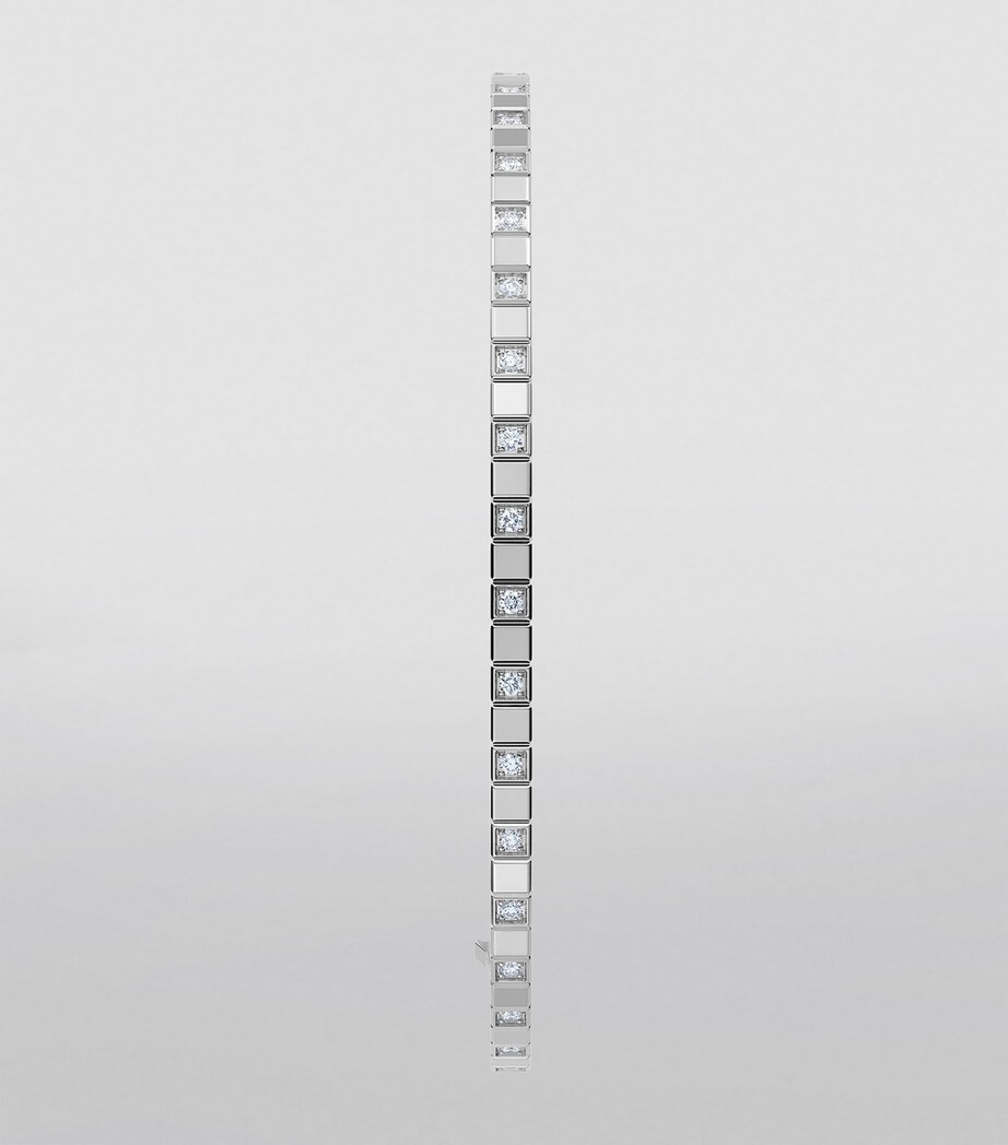 White Gold and Diamond Ice Cube Bangle 18K WHITE GOLD Image 4