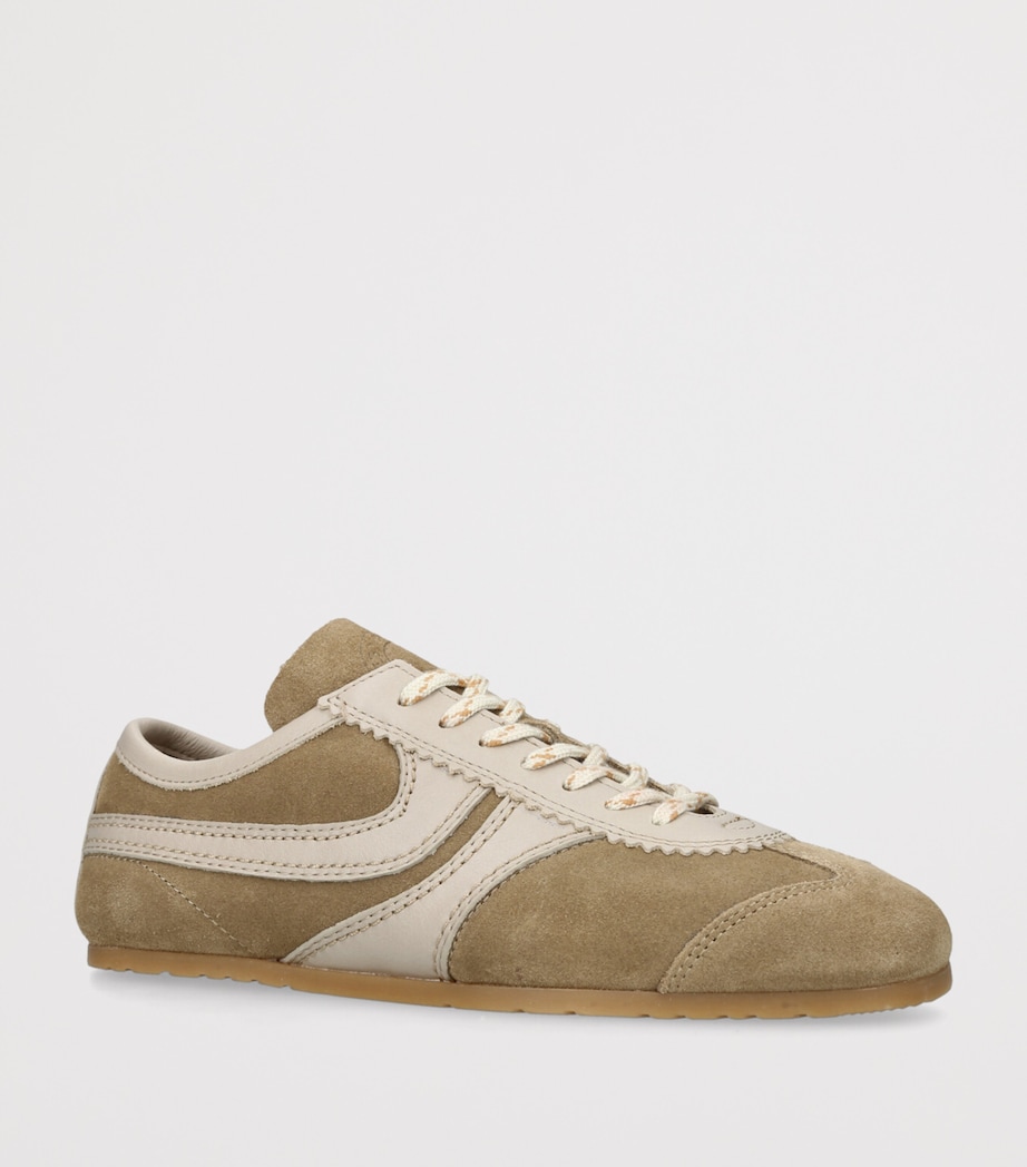 DRIES VAN NOTEN Suede Dustin Sneakers Beige Image 3