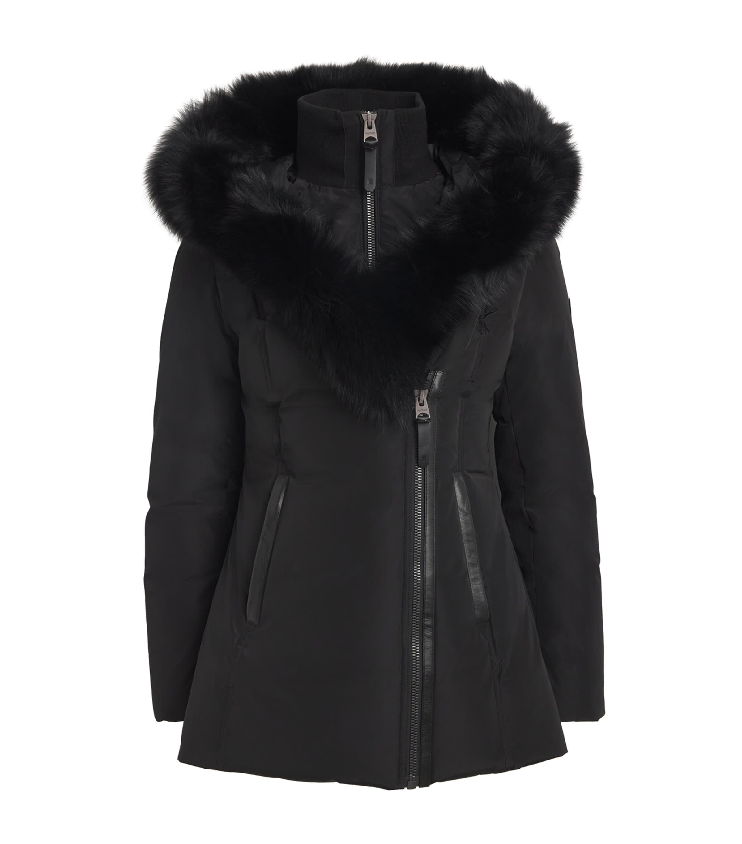 Mackage Fur-trim Adali Down Coat In Black