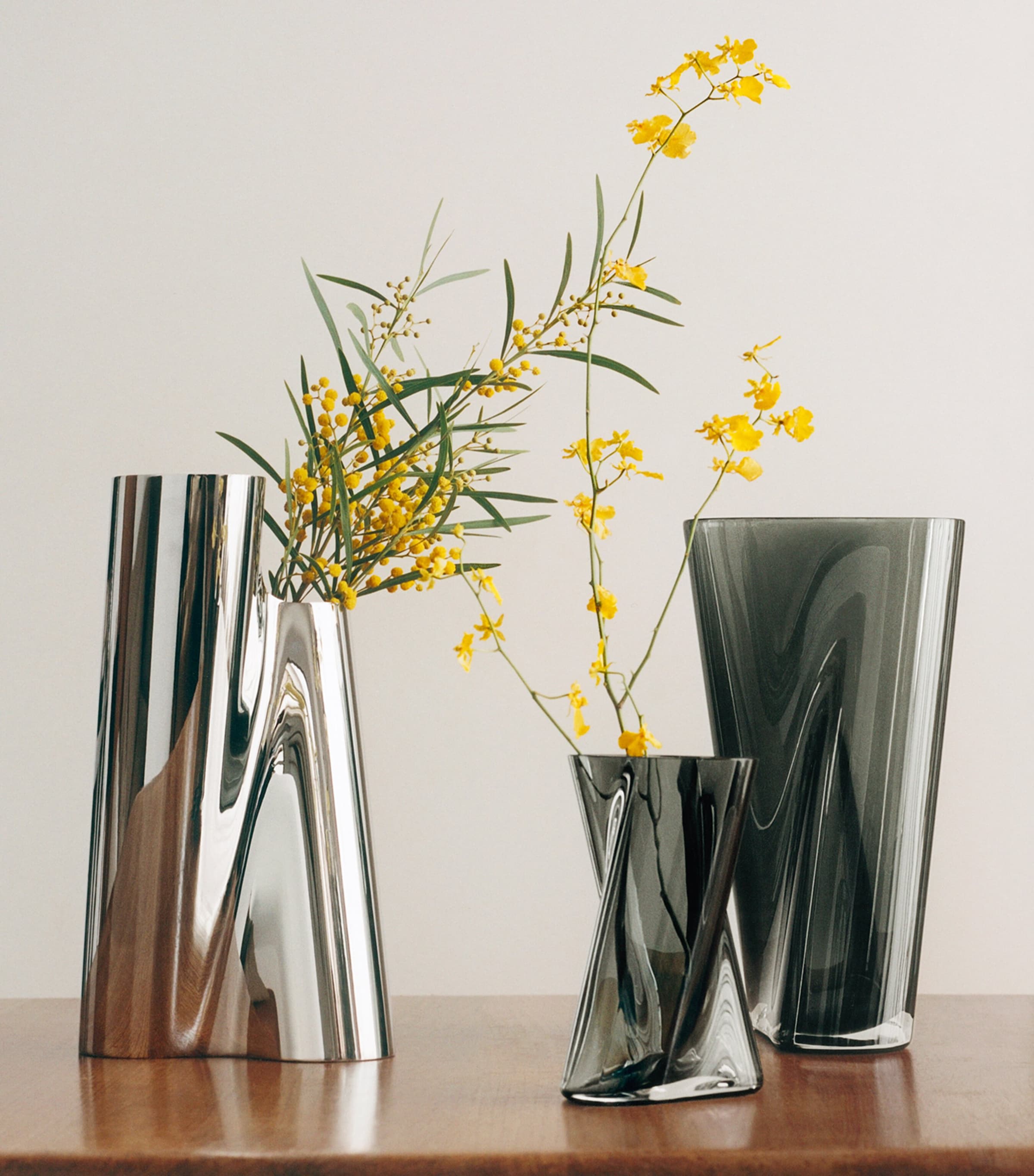 Georg Jensen Small Stainless Steel Lituus Vase (23cm) Silver Image 4