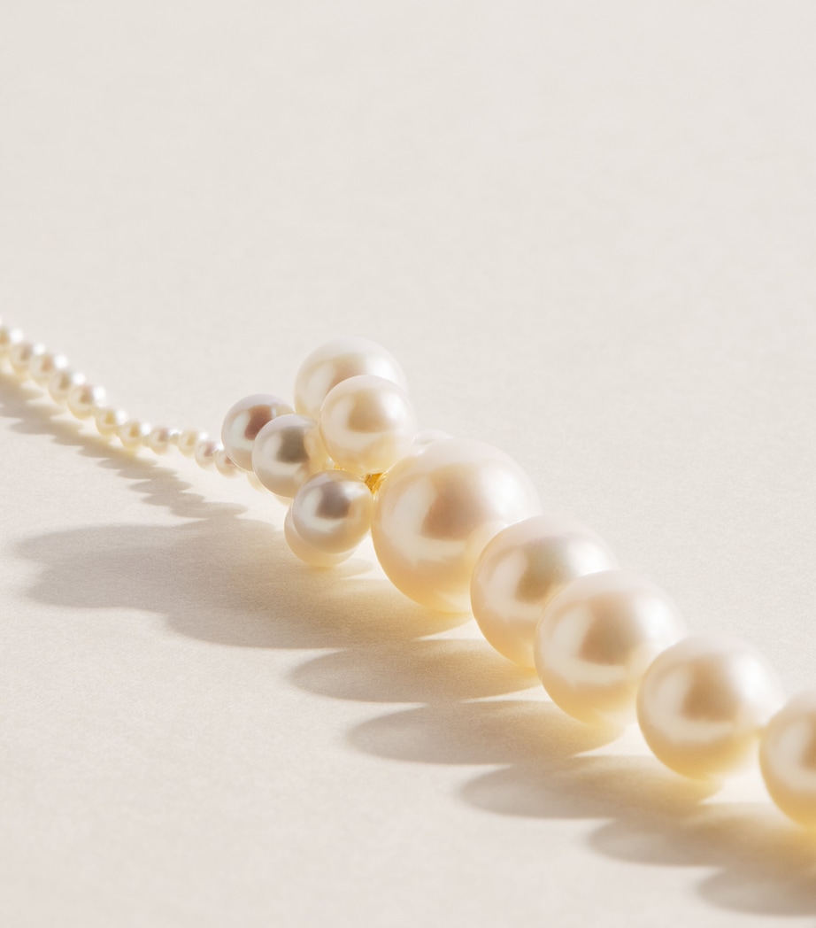Sophie Bille Brahe Yellow Gold and Pearl Botticelli Peggy Necklace Yellow Gold Image 3