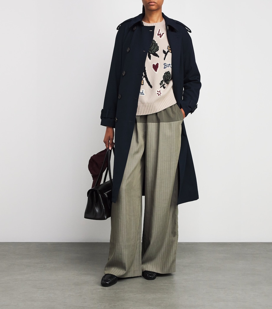 Virgin Wool Jacquard Sweater ECRU Image 2