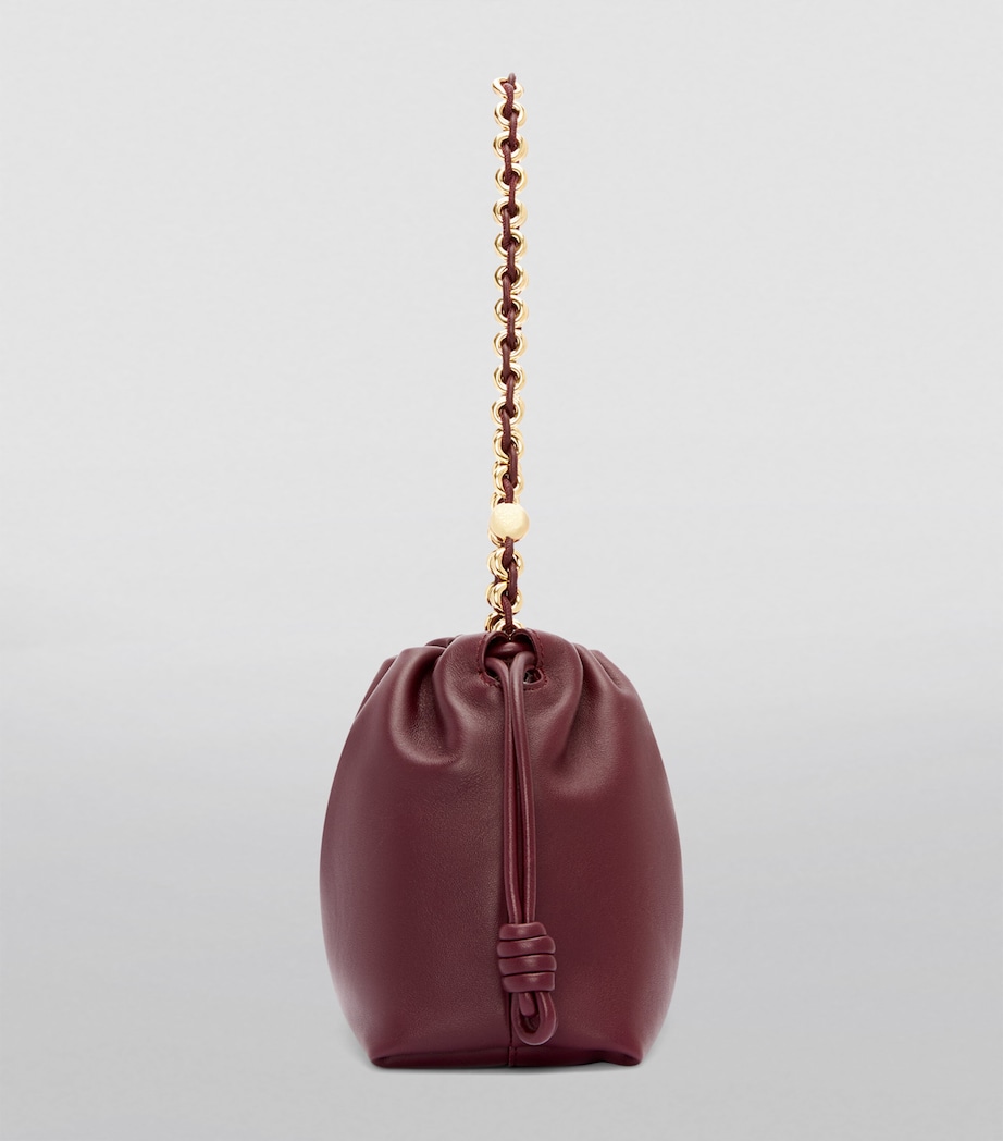LOEWE Leather Flamenco Purse Dark Burgundy Image 6