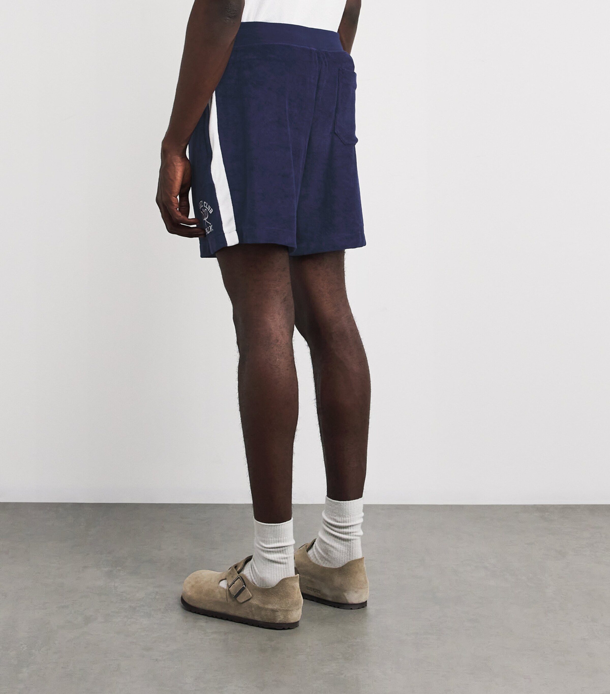Polo Ralph Lauren Mens Towelling Shorts Navy Image 4