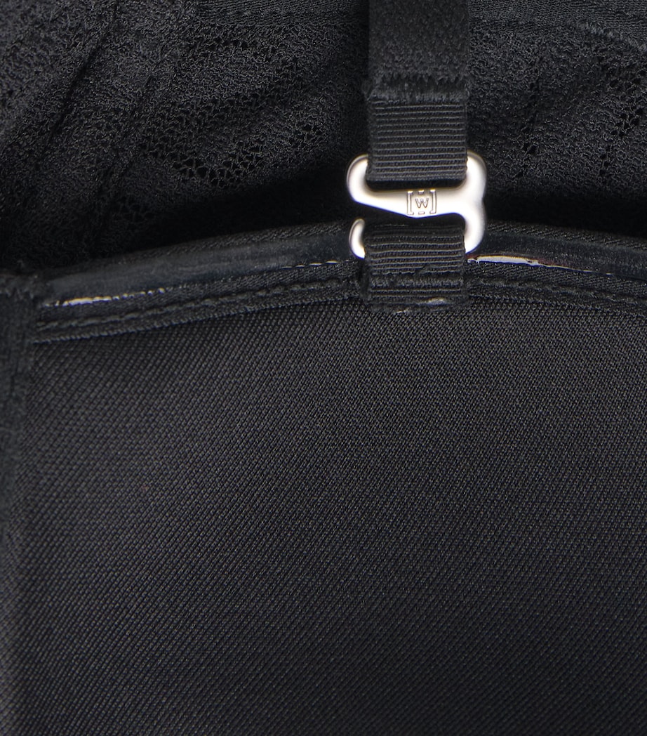 Lace Animaliers Underwired Bandeau Bra 000 BLACK Image 4