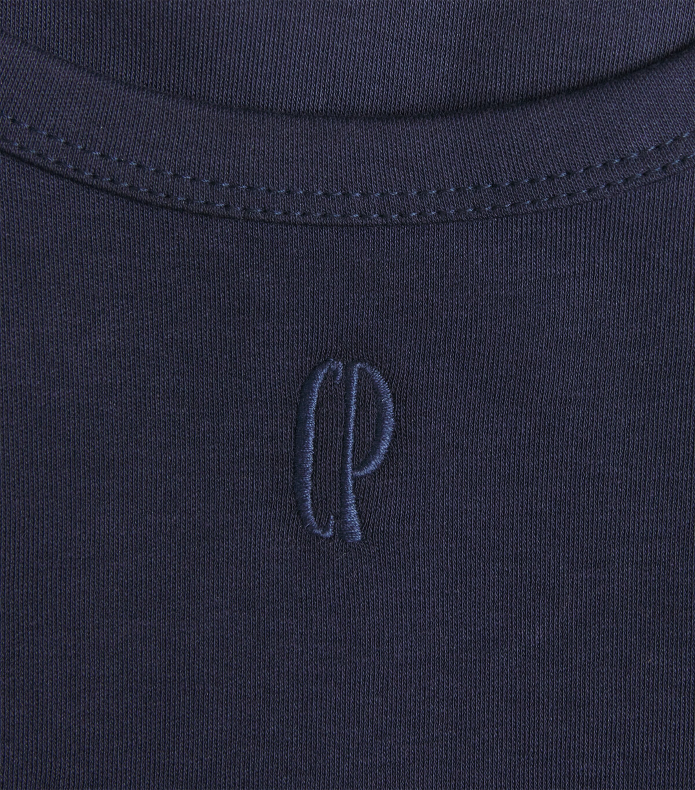 Claudie Pierlot Womens Cotton Ruffle-Detail Tank Top Navy Image 6