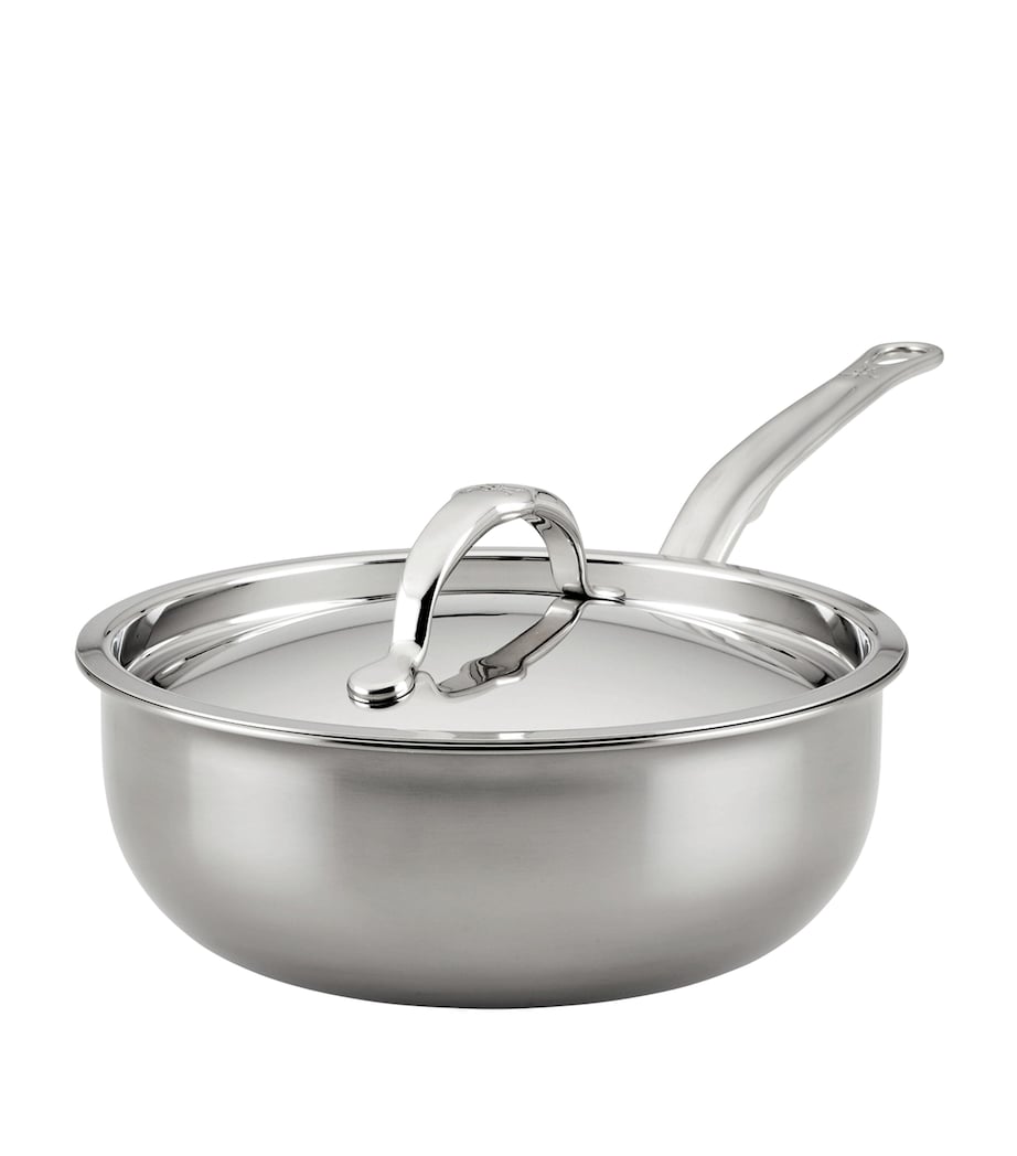 Stainless Steel NanoBond Saucepan with Lid (22cm) SILVER Image 1