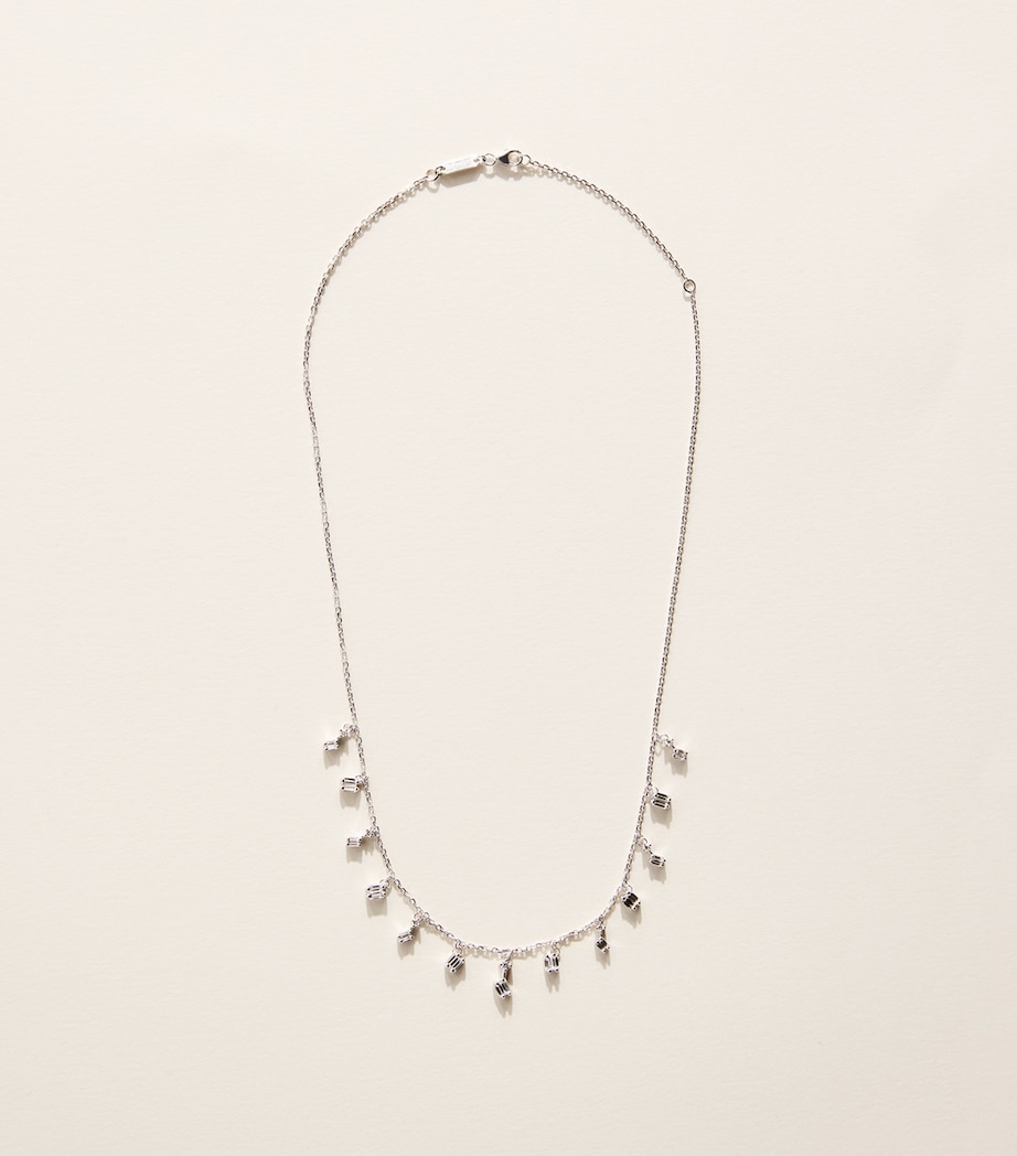 Suzanne Kalan White Gold and Diamond Classic Cascade Necklace Wg/wd Image 3