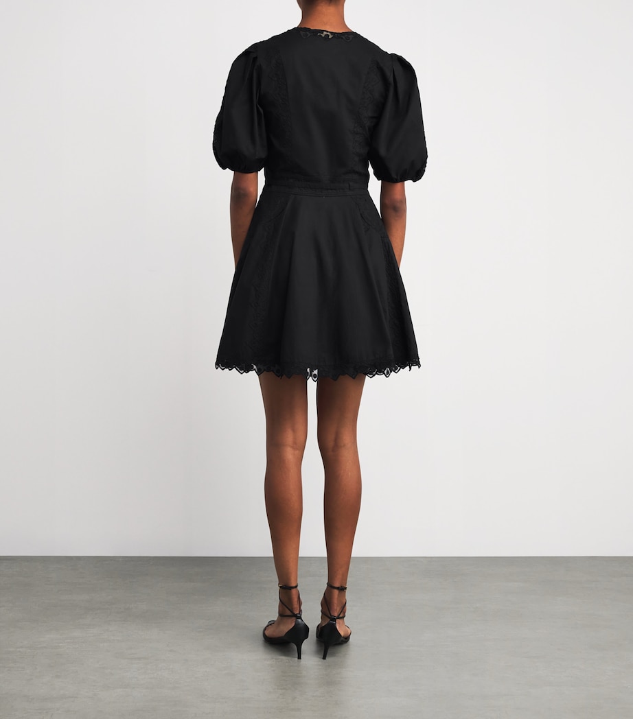 Cotton Camila Mini Dress NOIR Image 3