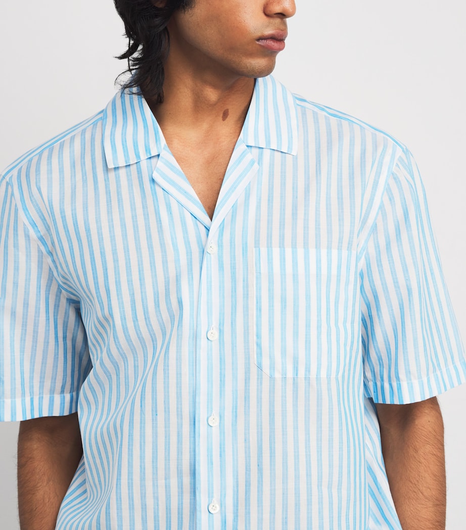 Cotton-Linen Stripe Shirt 01 Image 6