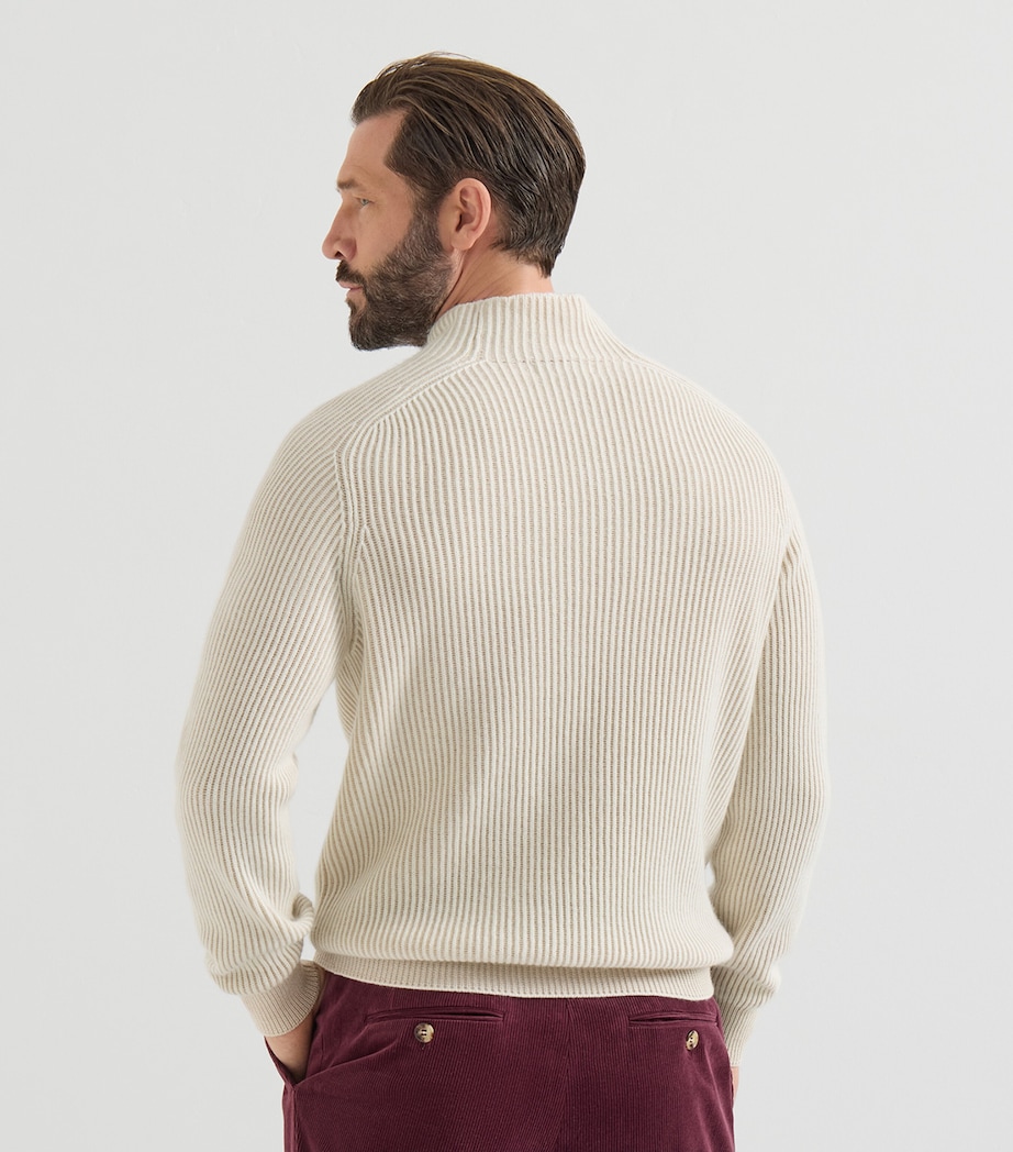 Brunello Cucinelli Mens Cashmere High-Neck Sweater Image 5