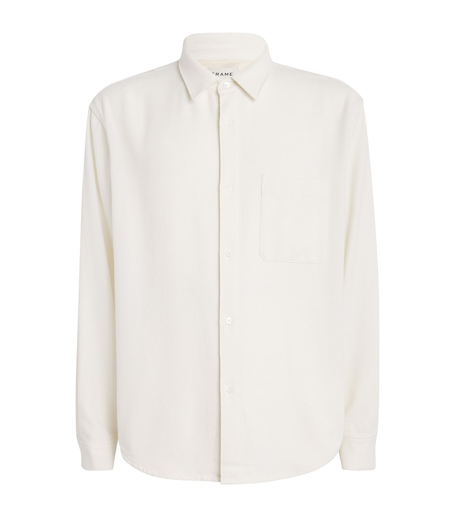 Textured Pocket-Detail Shirt WHITE SAND Image 1