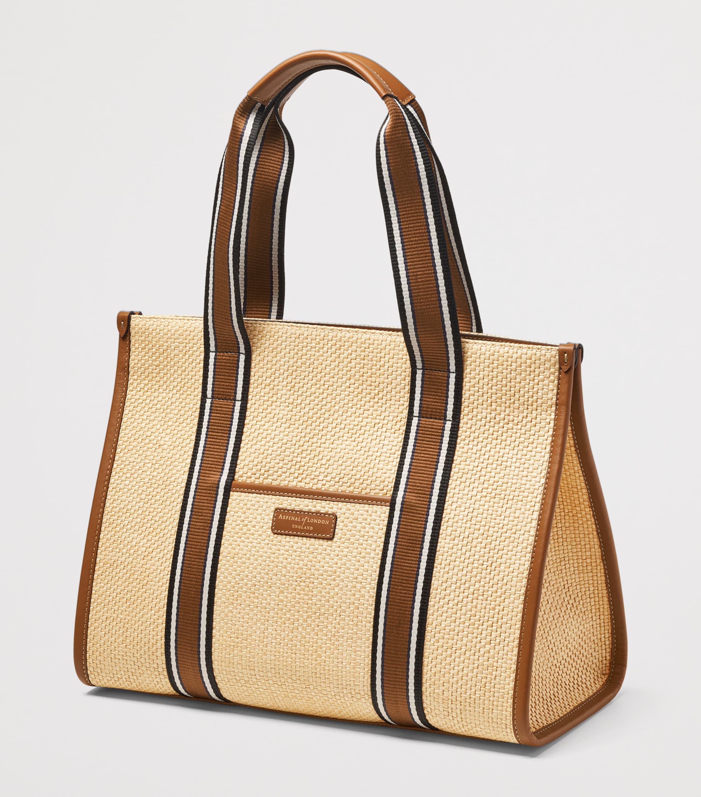 Raffia Henley Tote Bag NEUTRAL Image 3