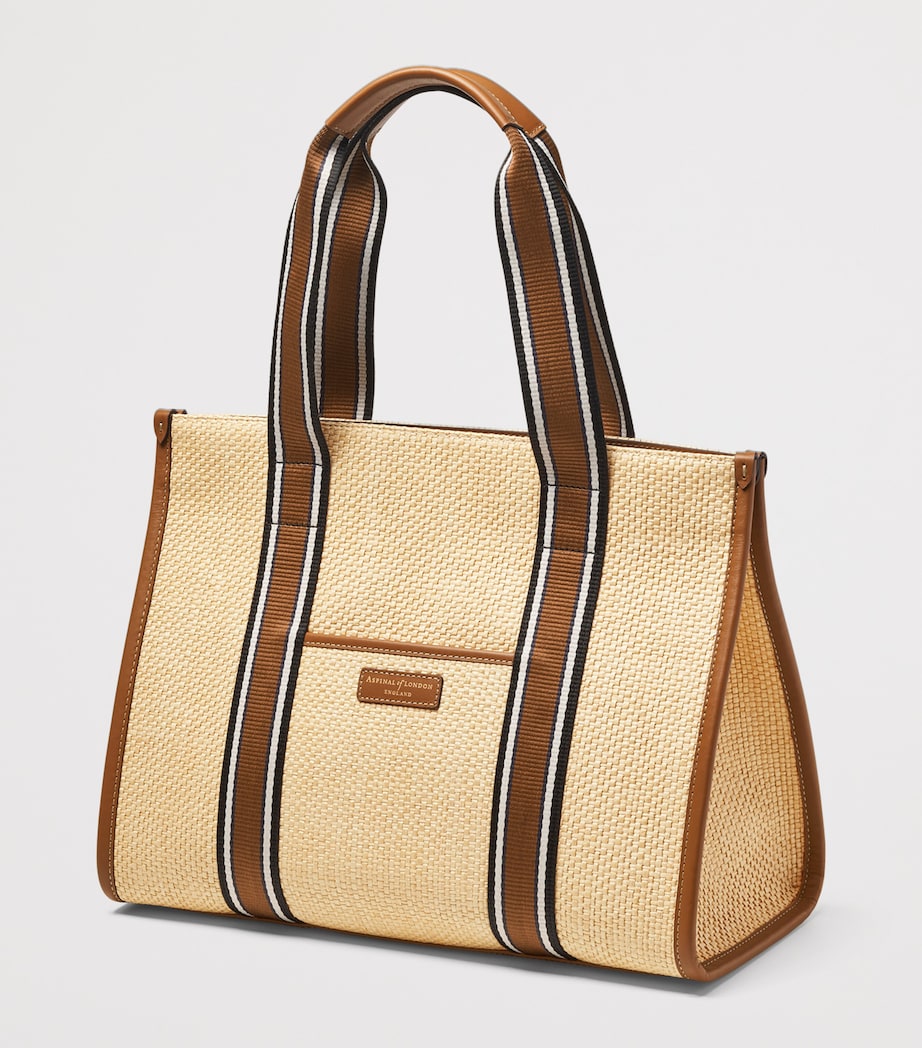 Raffia Henley Tote Bag NEUTRAL Image 3