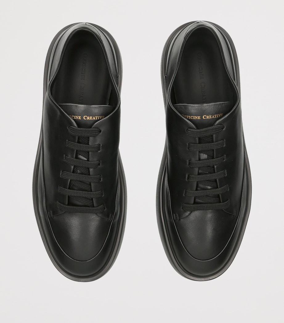 Officine Creative Leather Release Sneakers Black Image 3
