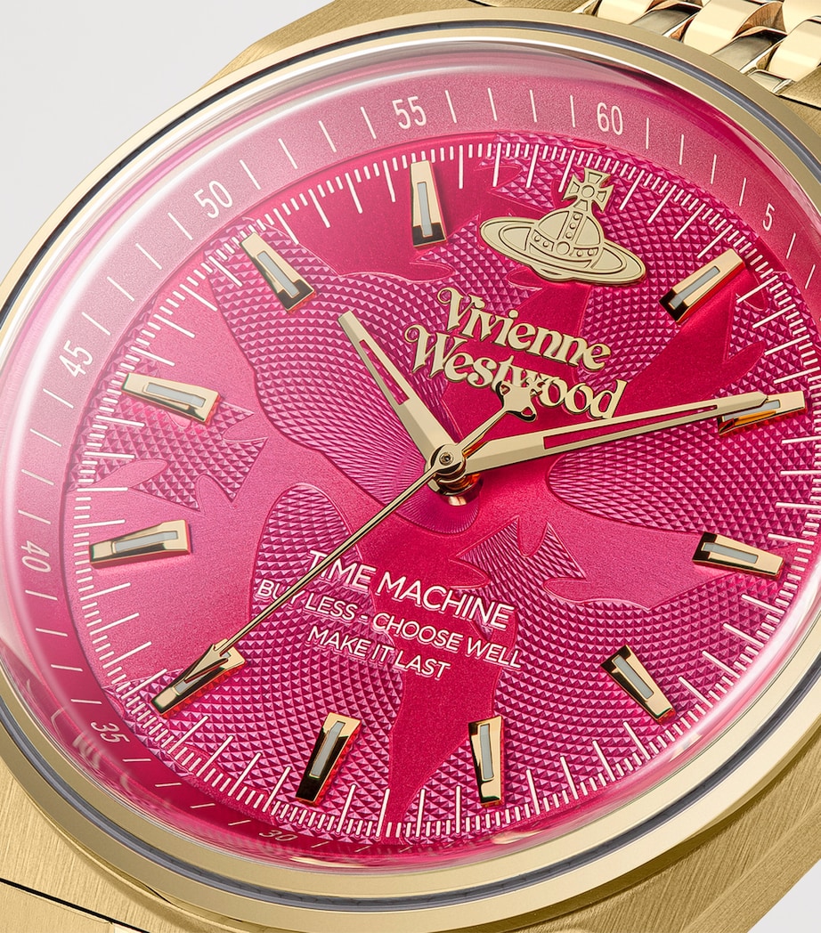 Vivienne Westwood Stainless Steel Lady Sydenham Watch 39mm Pnk Gld Image 6