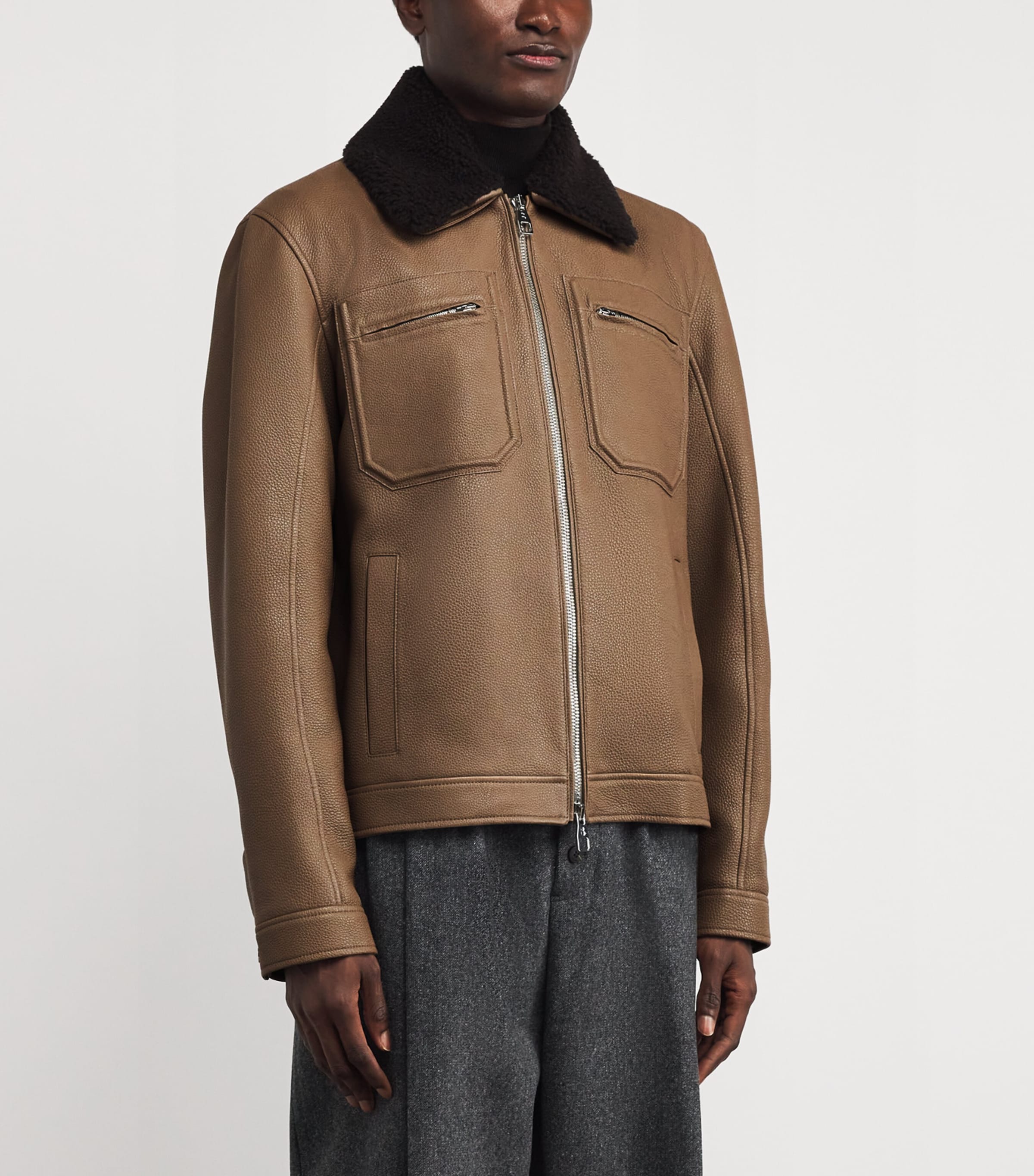 Deerskin Flight Jacket PELTRO Image 3