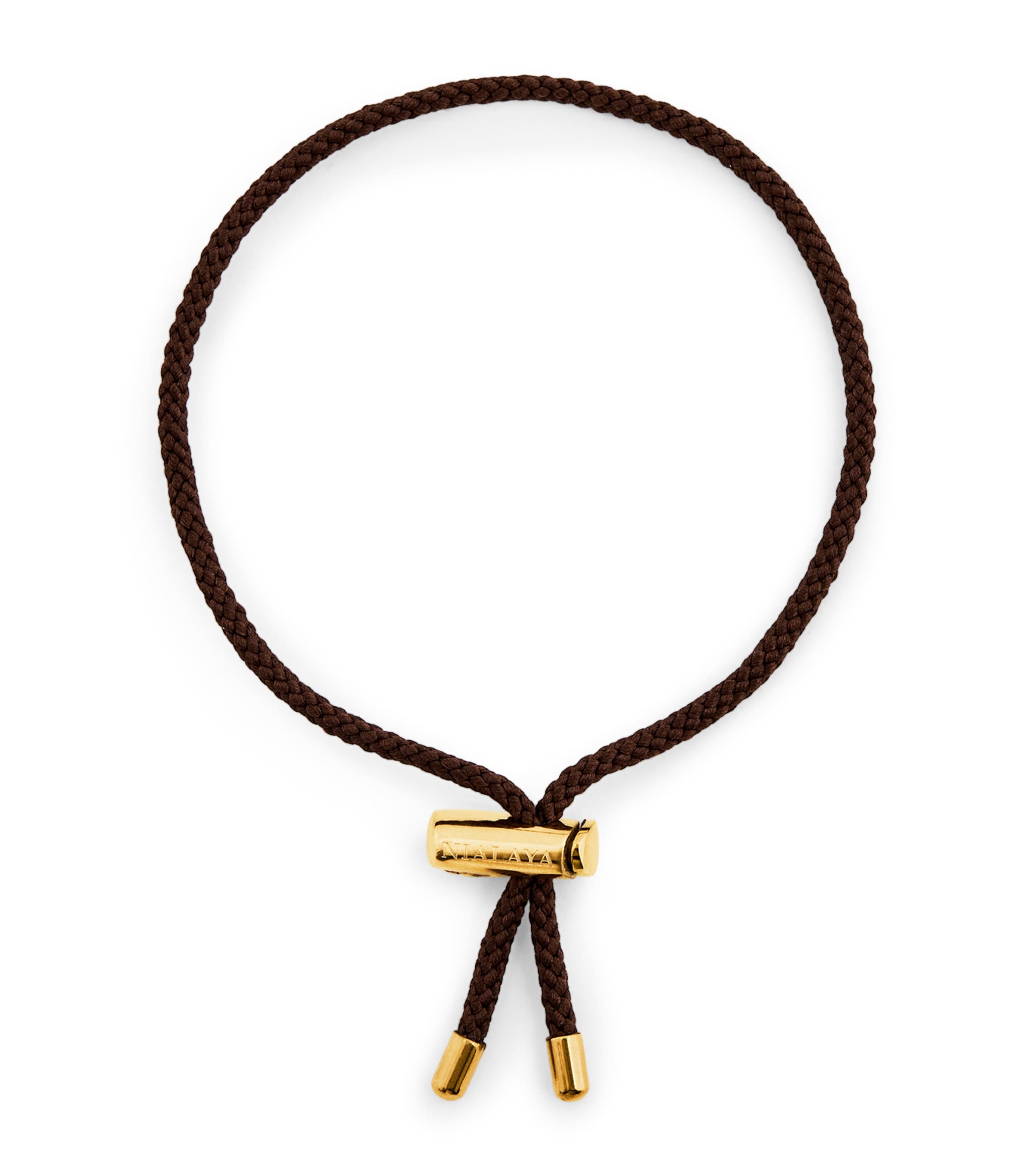 Nialaya Jewelry Adjustable String Bracelet Brown Image 1