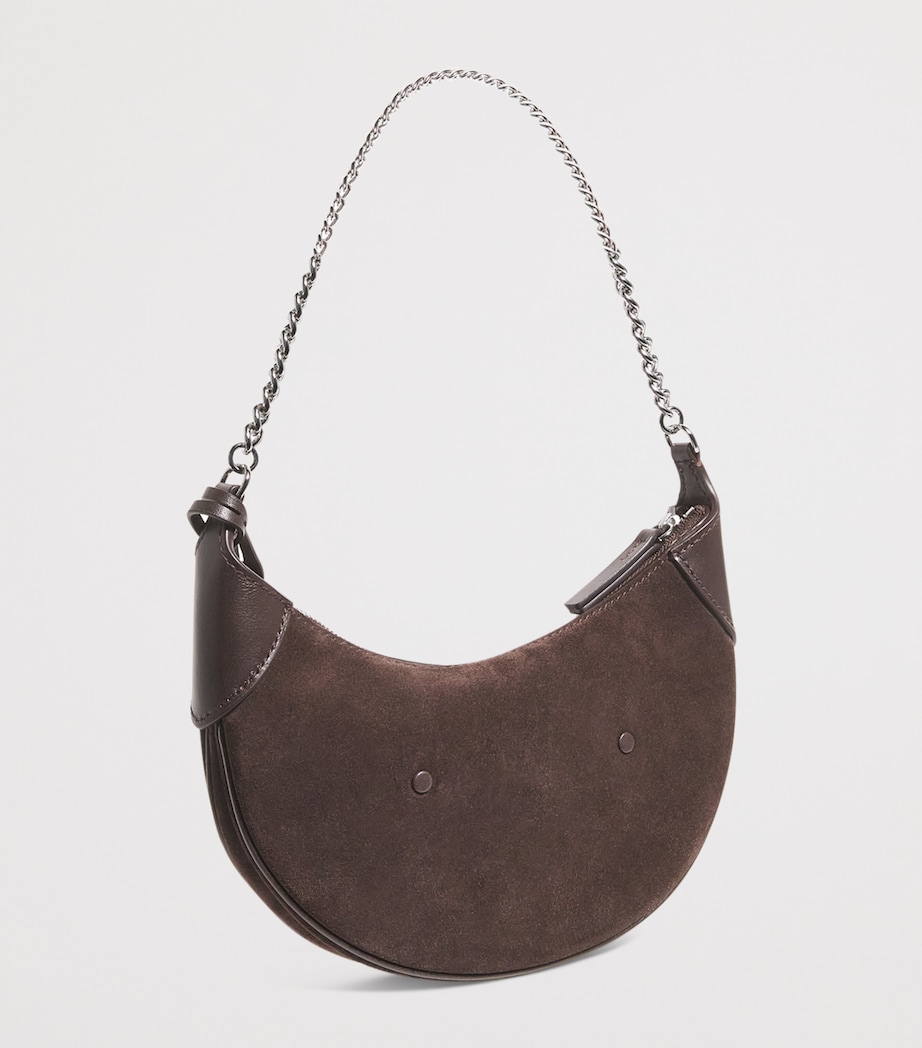 Small Suede Polo ID Shoulder Bag CHOCOLATE/TOBACCO Image 3