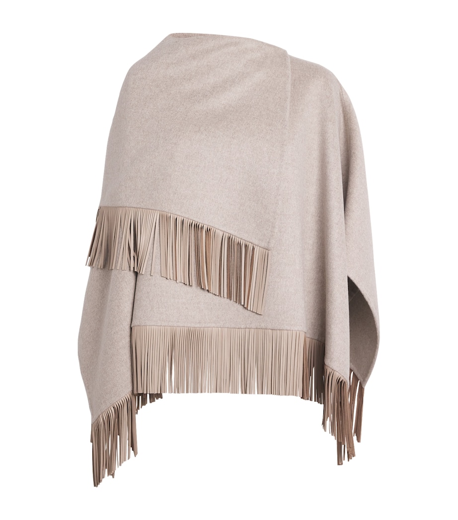 Wool-Alpaca-Cashmere Poncho K29 GREY - TAUPE Image 1