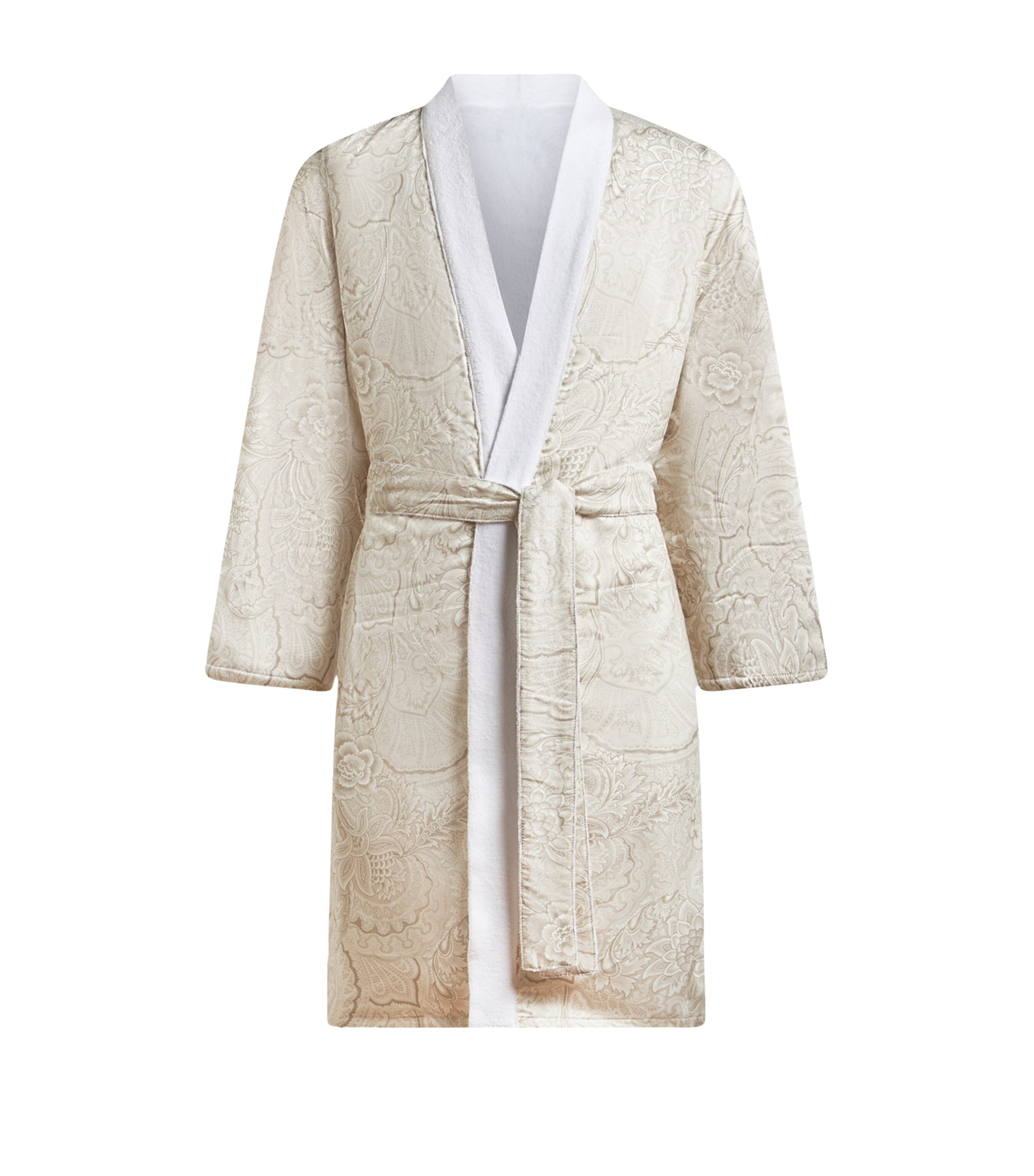 Cotton Bloom Bathrobe (Small) X0830 GREY Image 1
