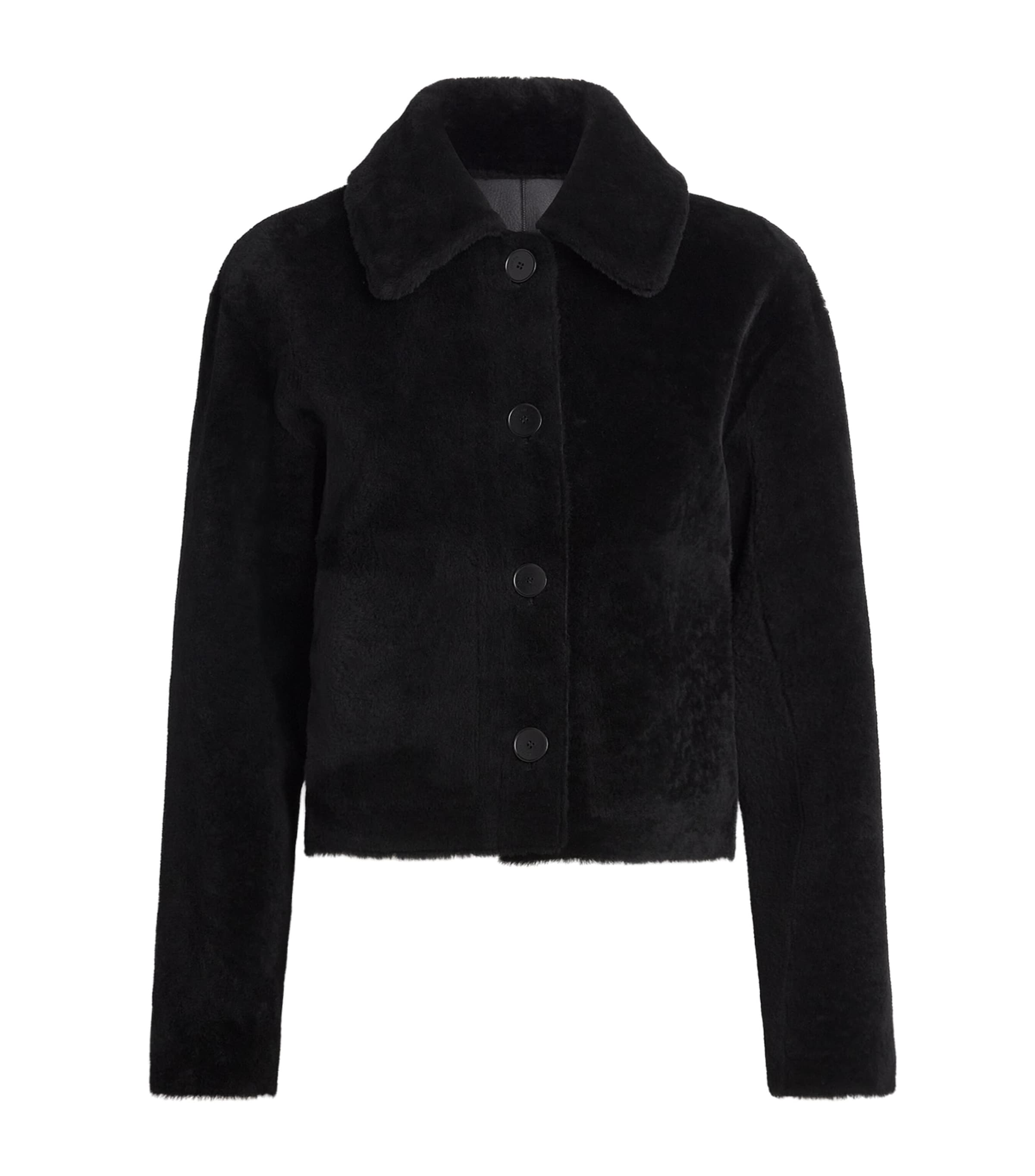 Shearling Reversible Alloway Jacket BLACK Image 1