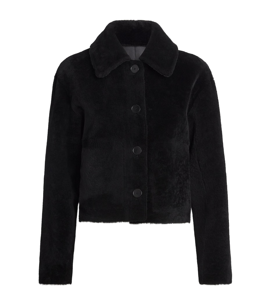Shearling Reversible Alloway Jacket BLACK Image 1