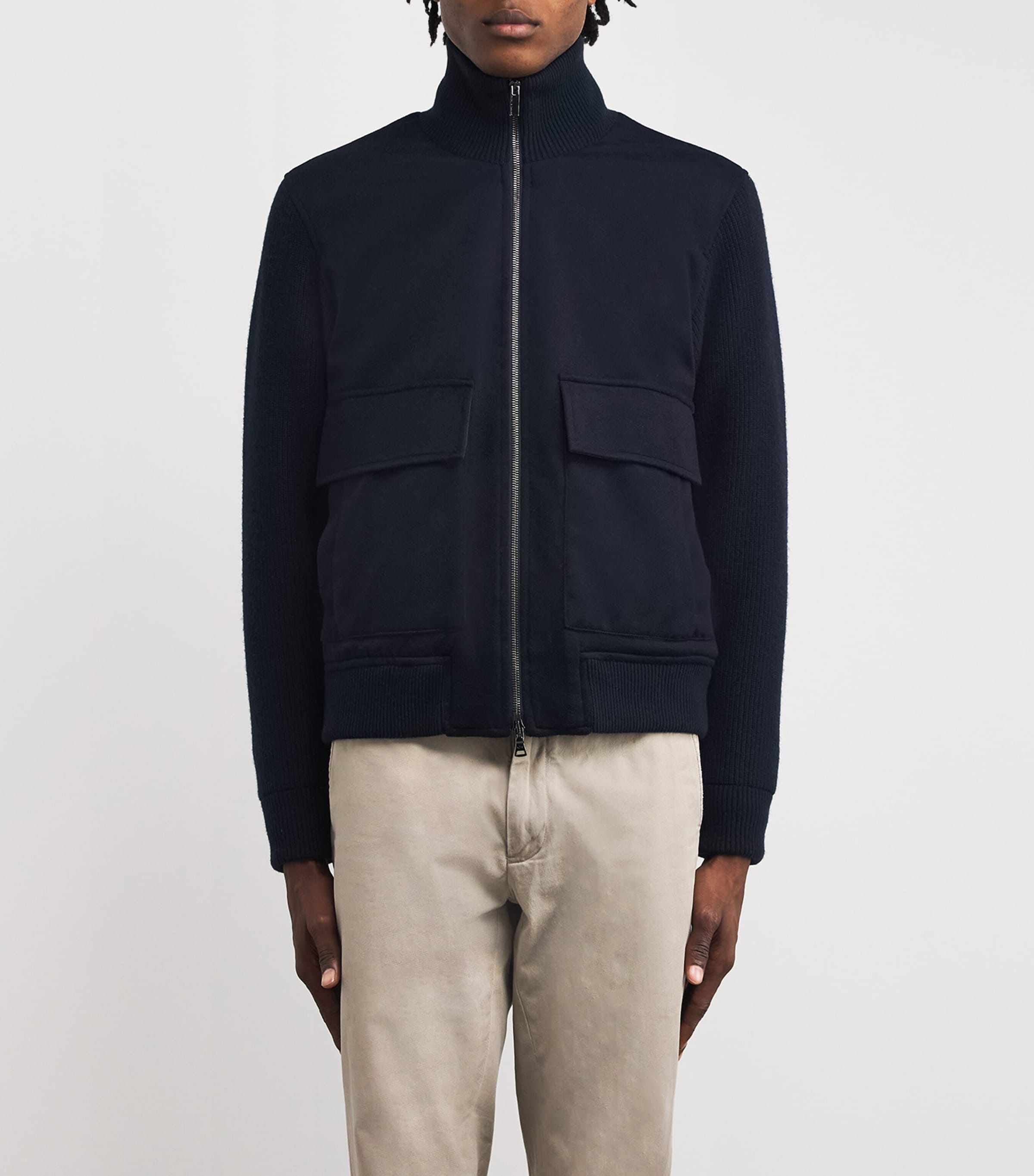 Cashmere Hybrid Jacket 050BLUE Image 3