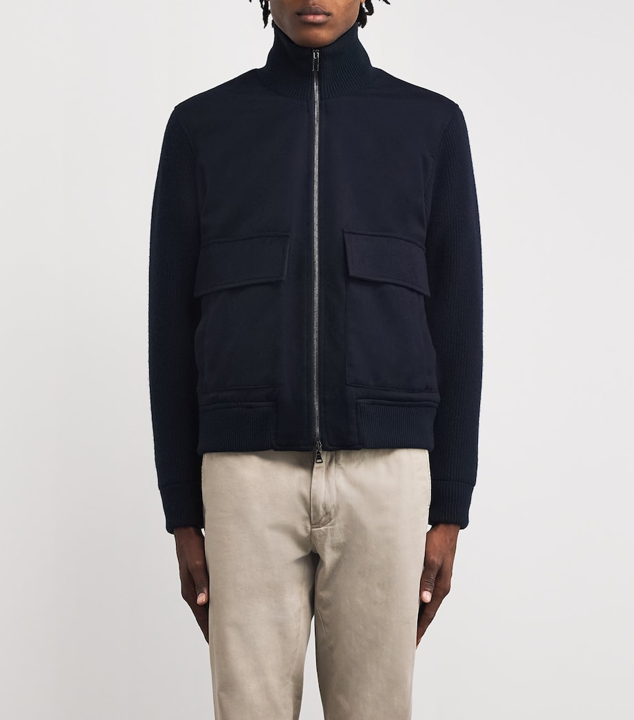 Cashmere Hybrid Jacket 050BLUE Image 3