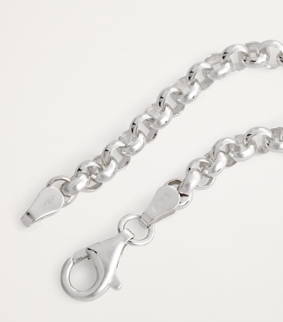 TILLY SVEAAS Gold-Plated T-Bar Belcher Chain Bracelet Silver/gold Image 6