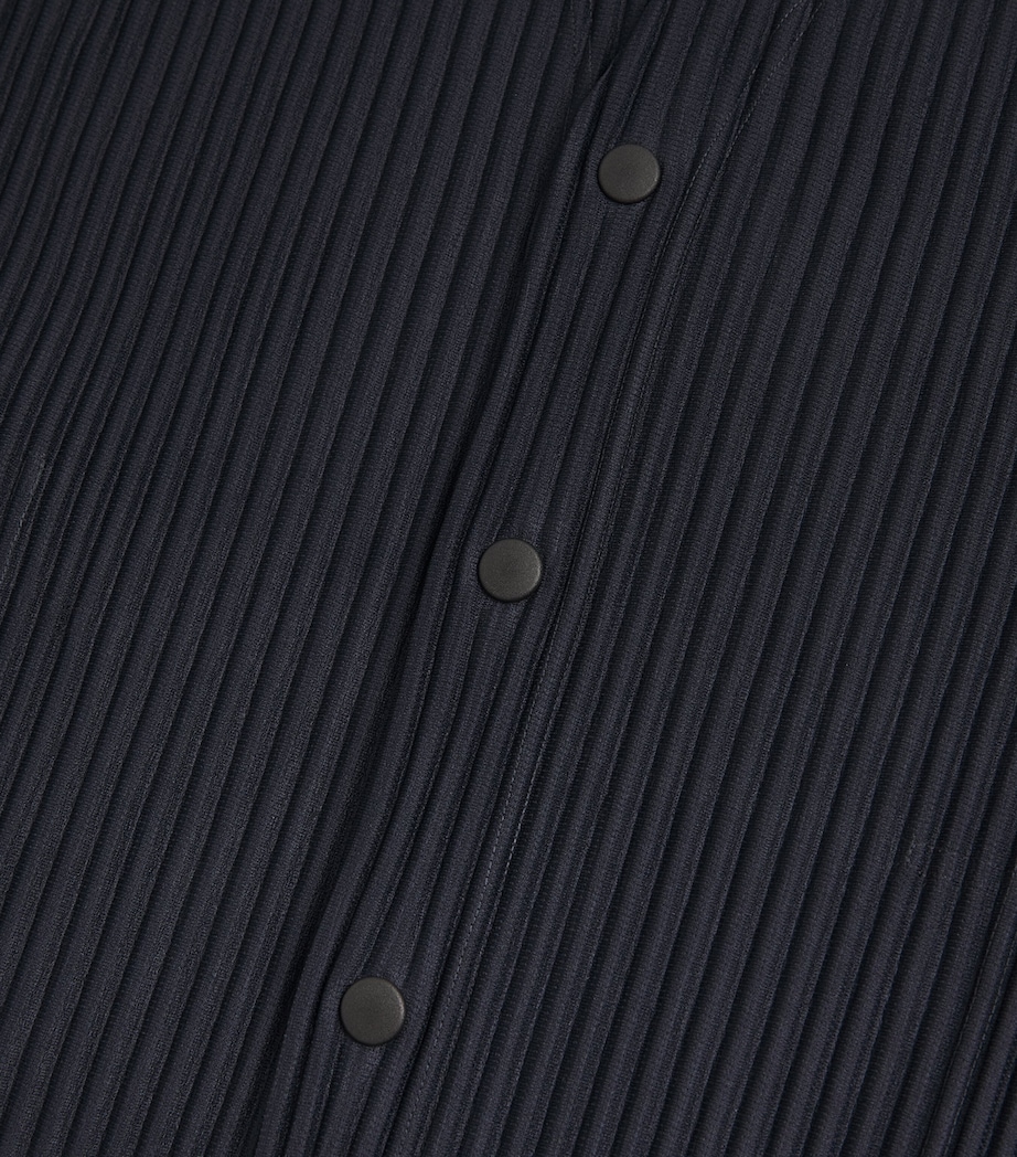 Basics Pleated Cardigan 75NAVY Image 5