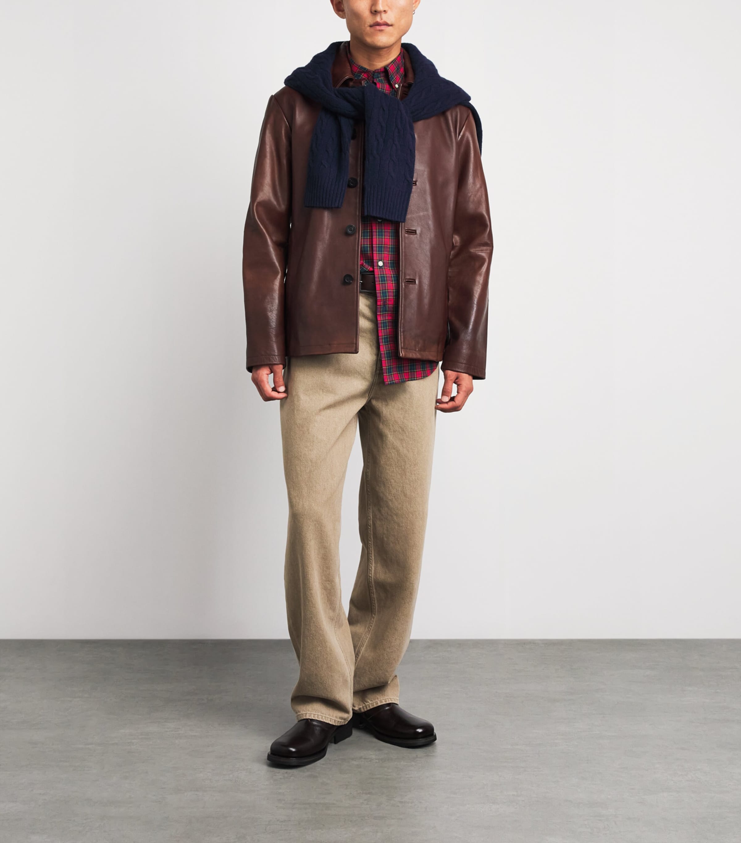 Polo Ralph Lauren Red Cotton Check Custom-Fit Shirt | Harrods US