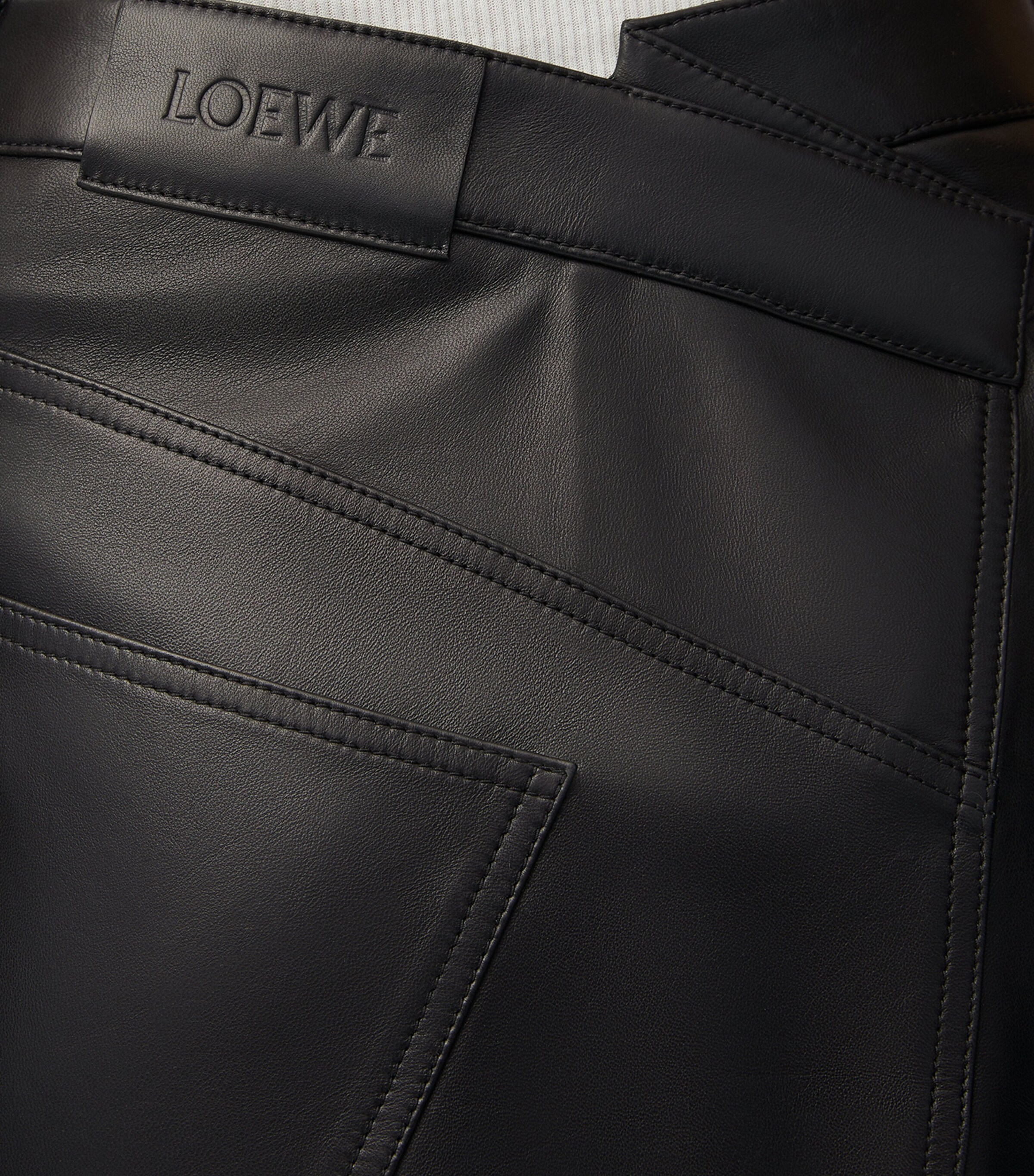 Cotton Asymmetric Midi Skirt BLACK Image 4