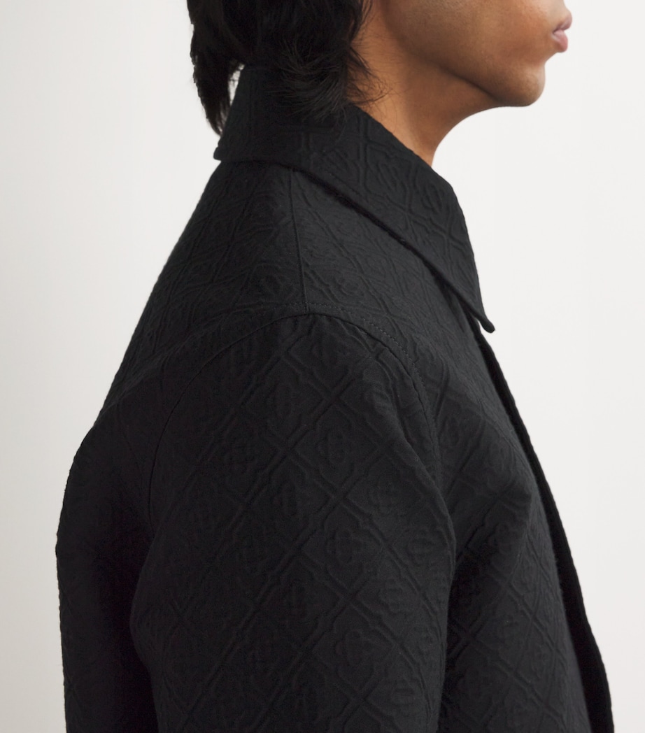 Jacquard Monogram Jacket BLACK Image 6