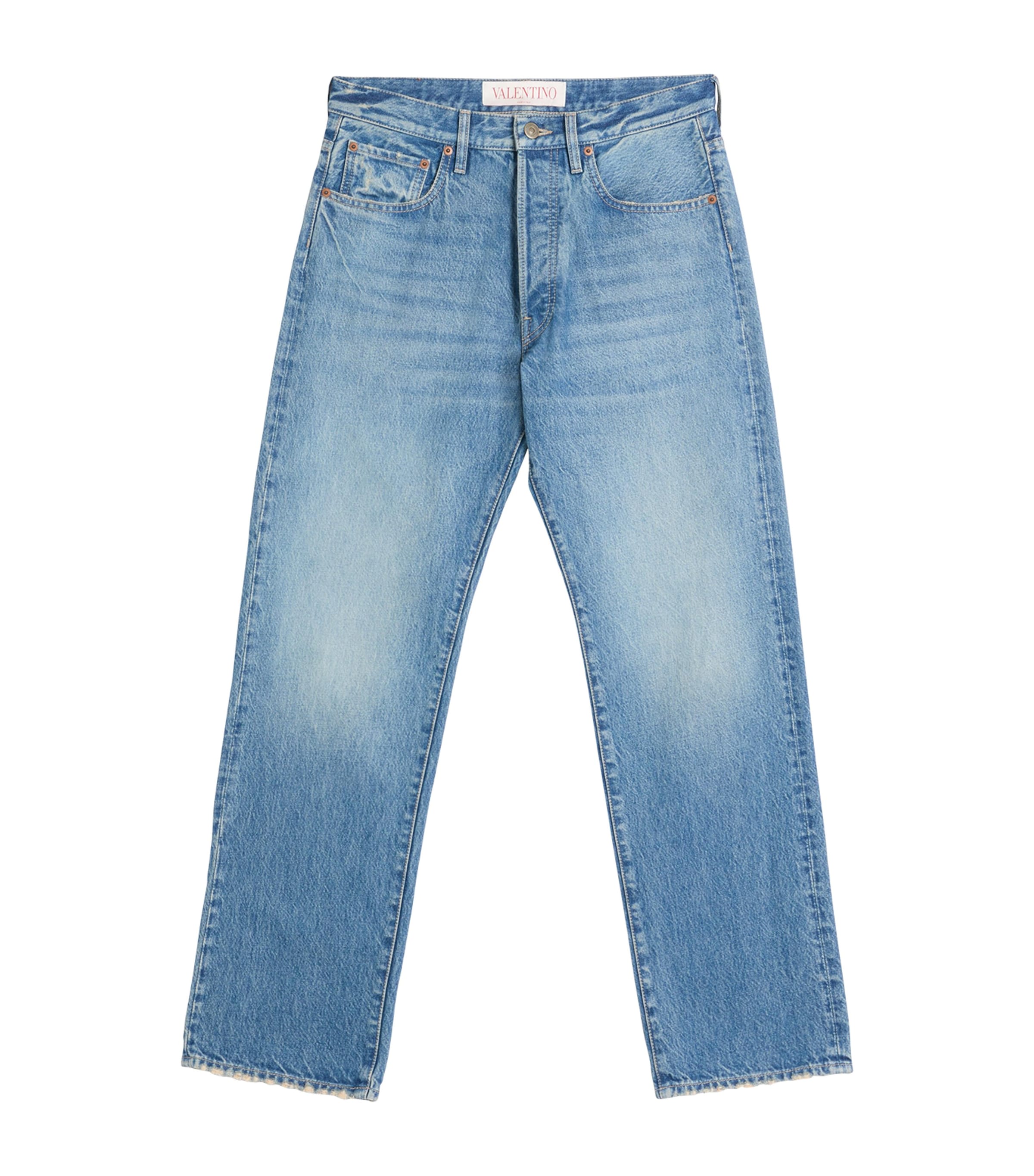 Valentino Garavani Mens Wide-Leg Jeans Image 1