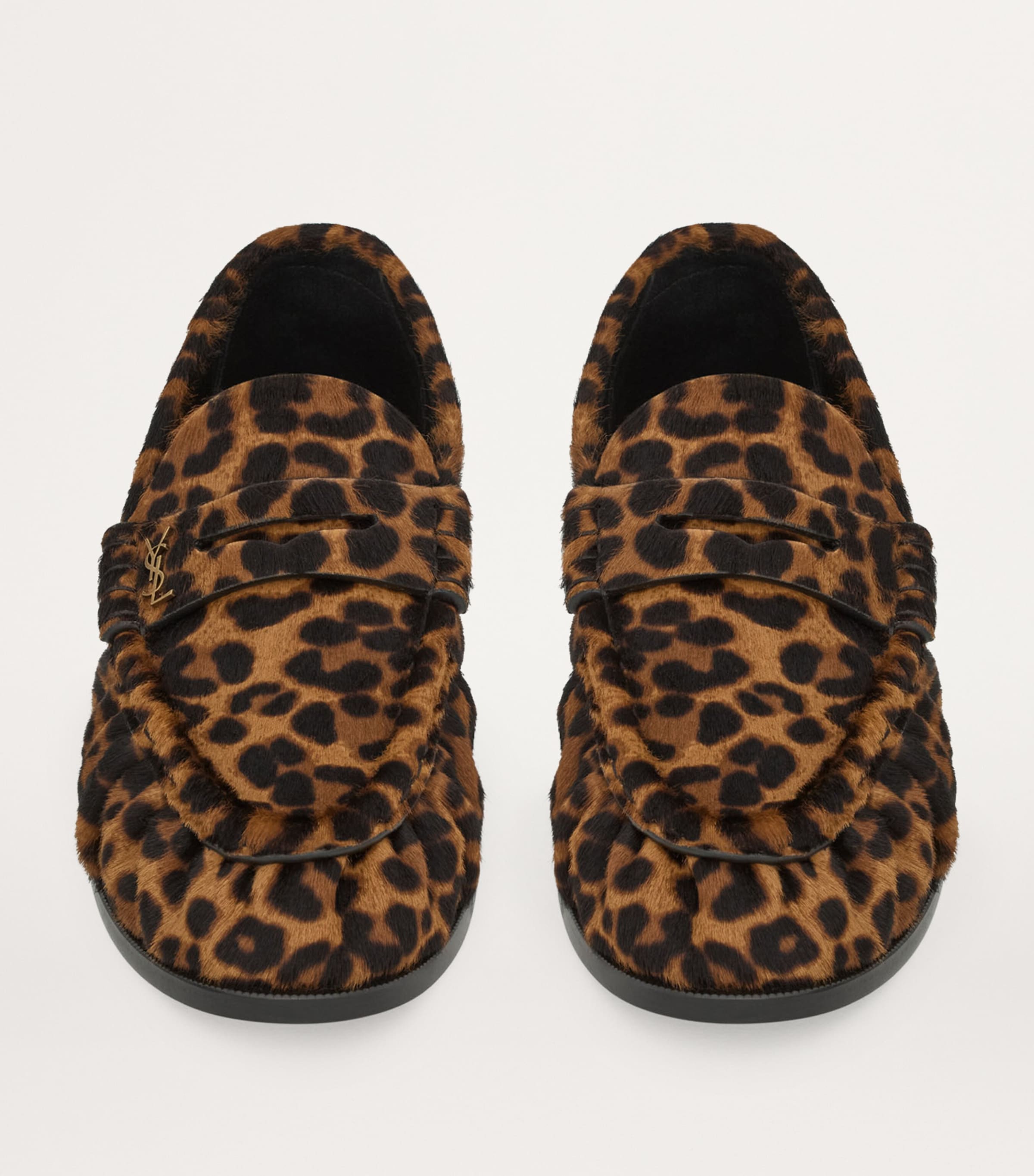 Leather Leopard Loafers 9806 Image 2