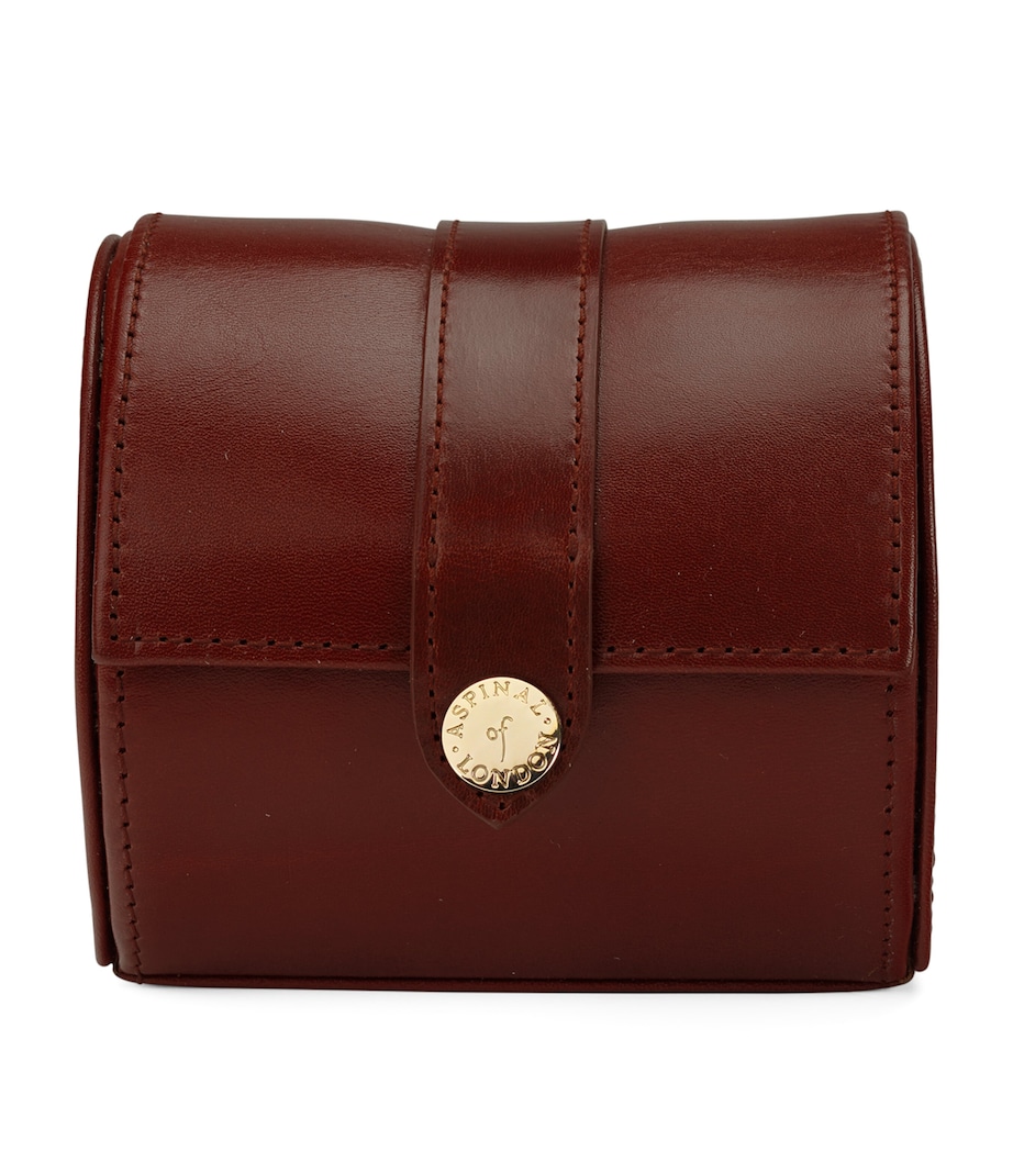 Leather Watch Roll BROWN Image 1