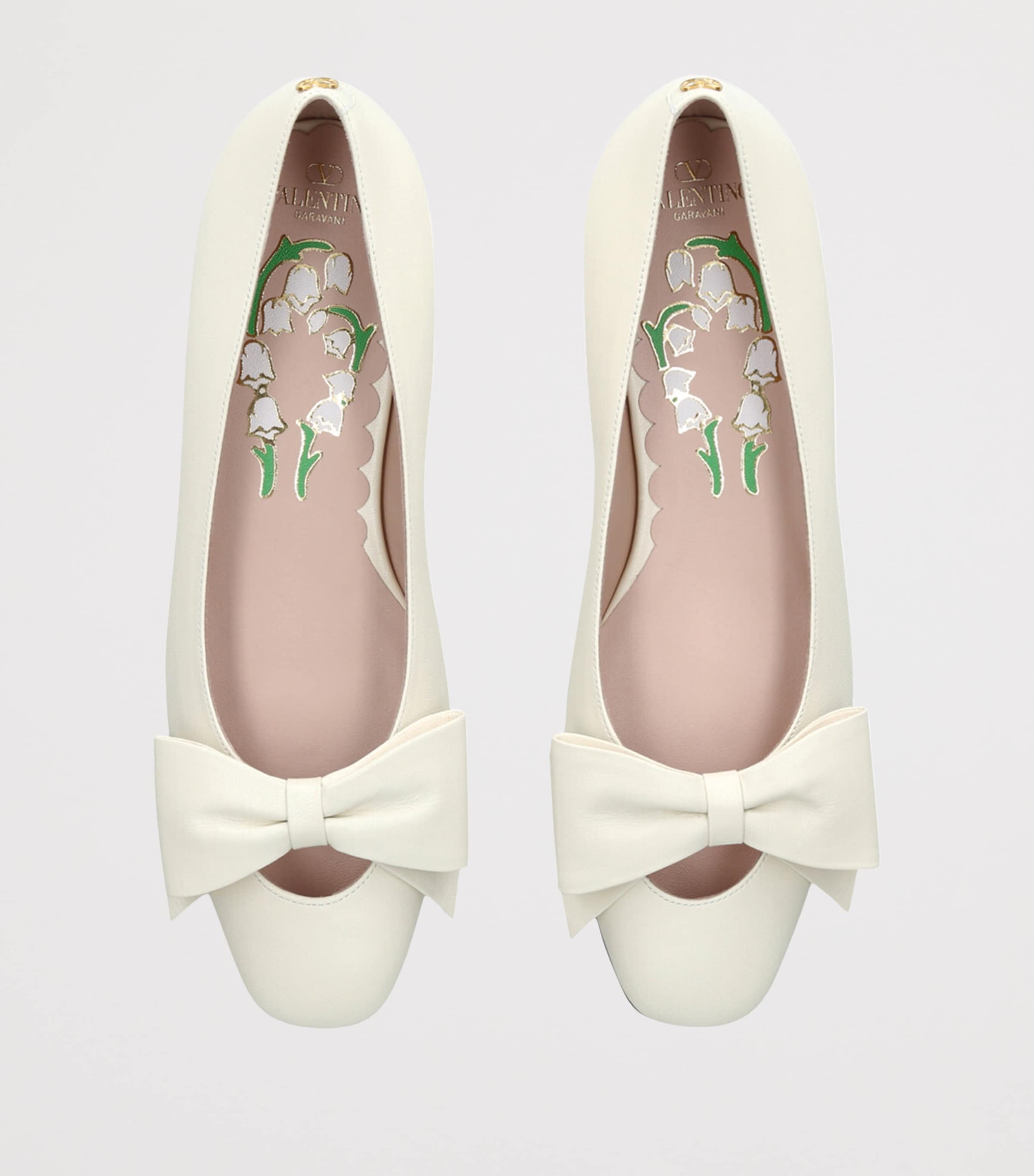 【関税込み】Valentino Garavani 'Bowow' ballet flats VALENTINO GARAVANI Bowow leather ballet flats | NET-A-PORTER