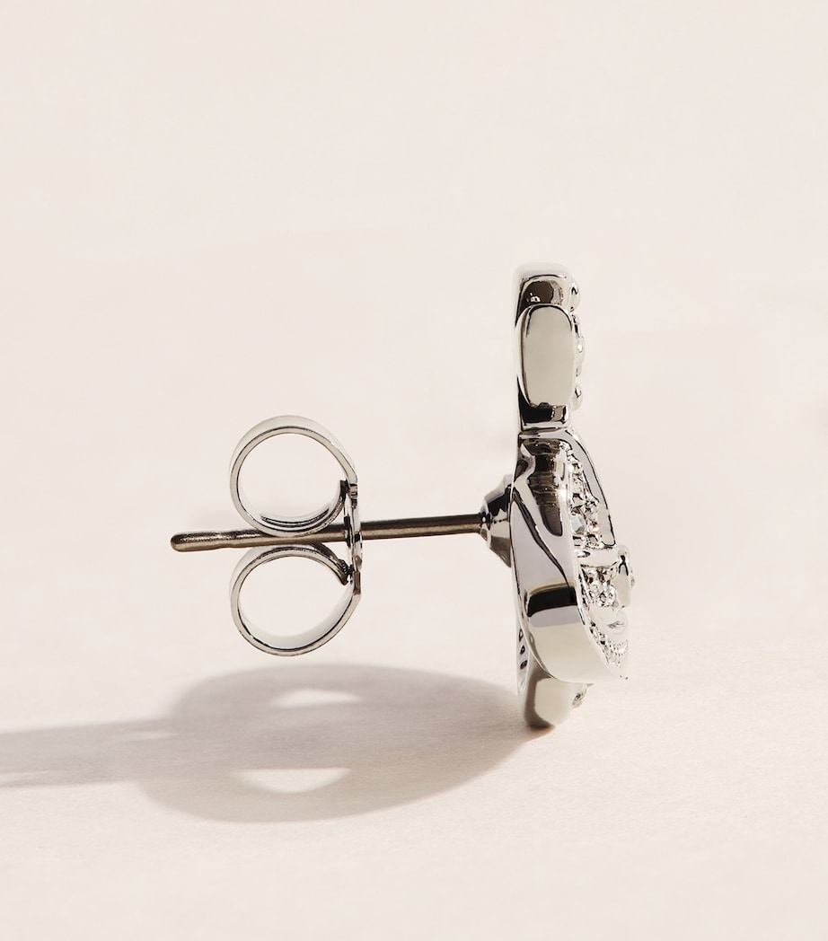 Vivienne Westwood Mini Bas Relief Orb Earrings Ruthn Blk Dmnd Image 3