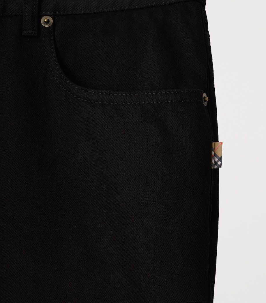 Slim Logo-Patch Jeans BLACK Image 6