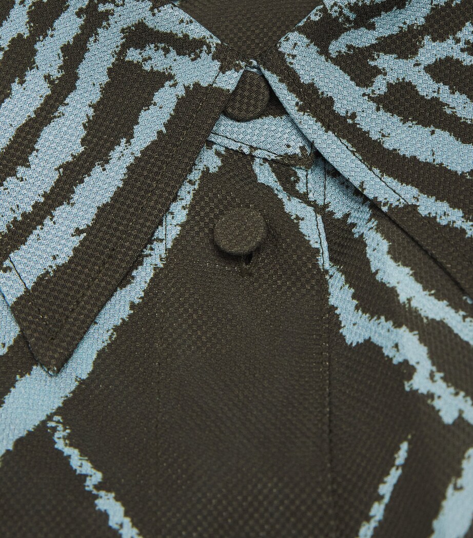 Joseph Womens Geometric Sina Shirt Palm Leaf/chambray Image 6
