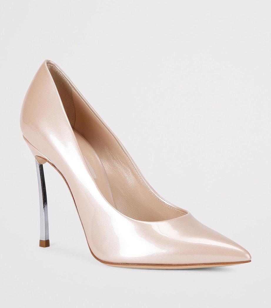 Casadei Patent Blade Pumps 100 Beige Image 3
