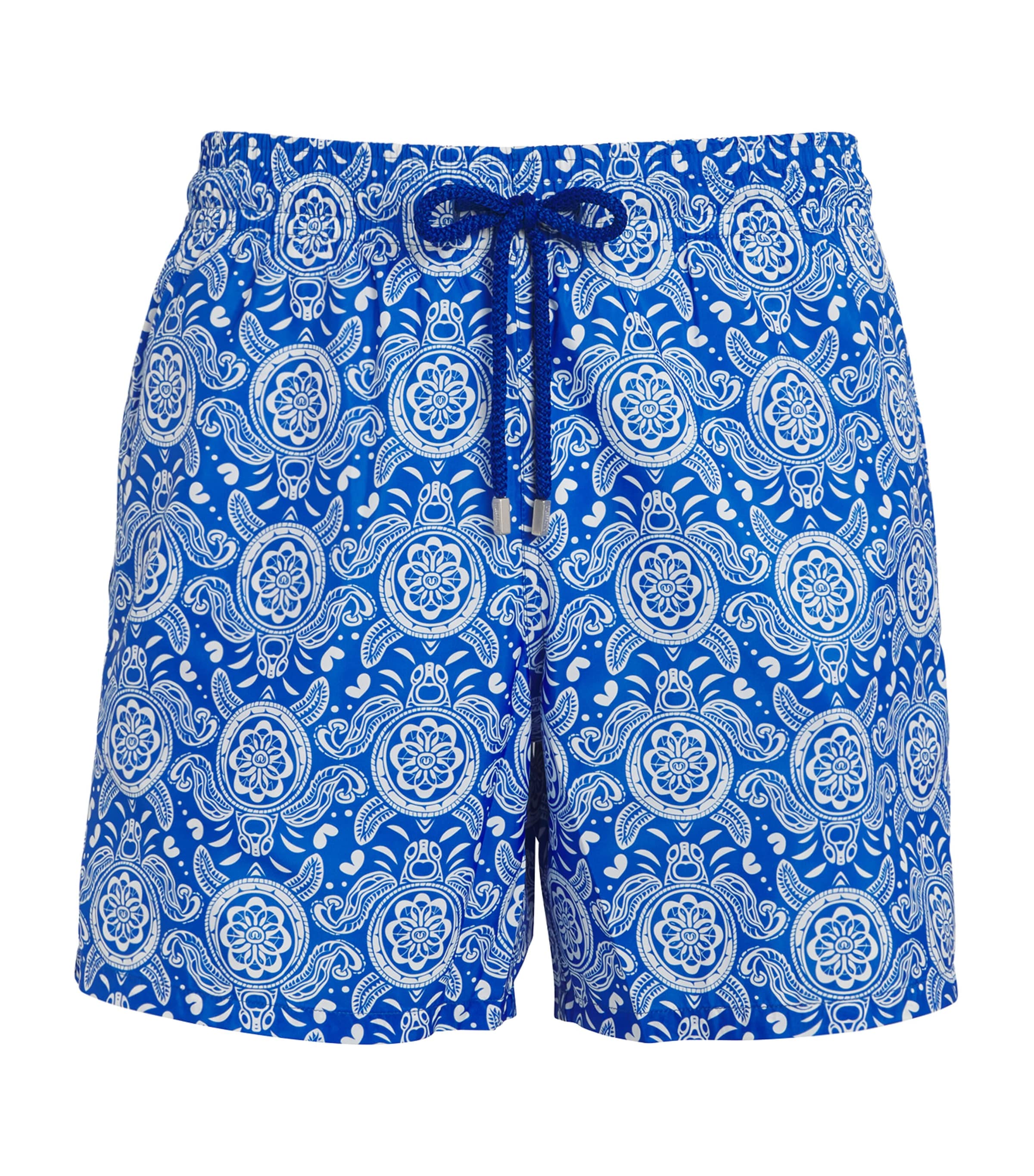 Vilebrequin Mahina Printed 5.5 Swim Shorts In Blue