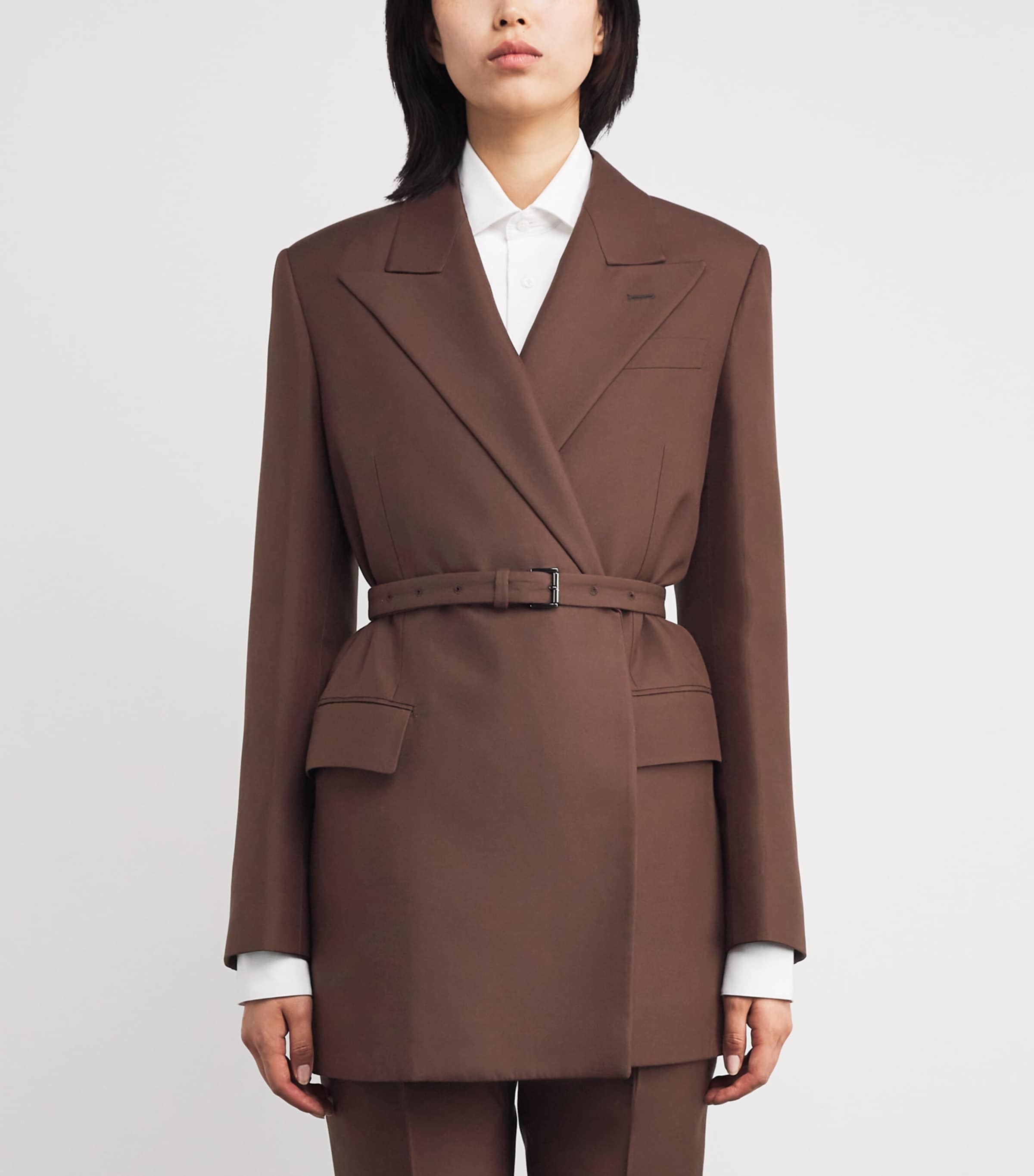 Silk Belted Prisca Blazer 2200 Image 3