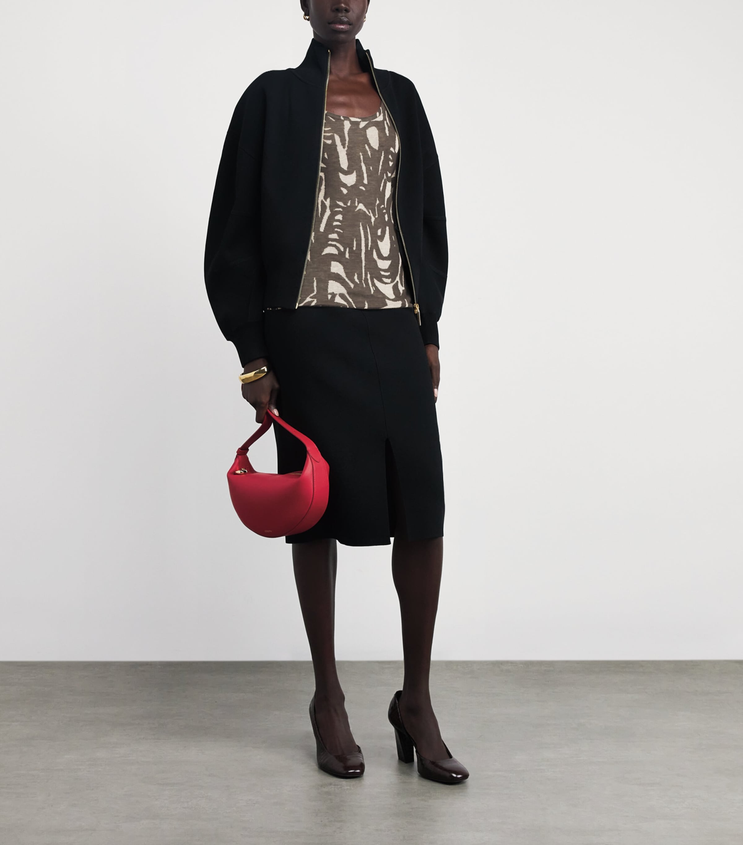 Cashmere-Blend Silla Tank Top POWDER/COCOA Image 2